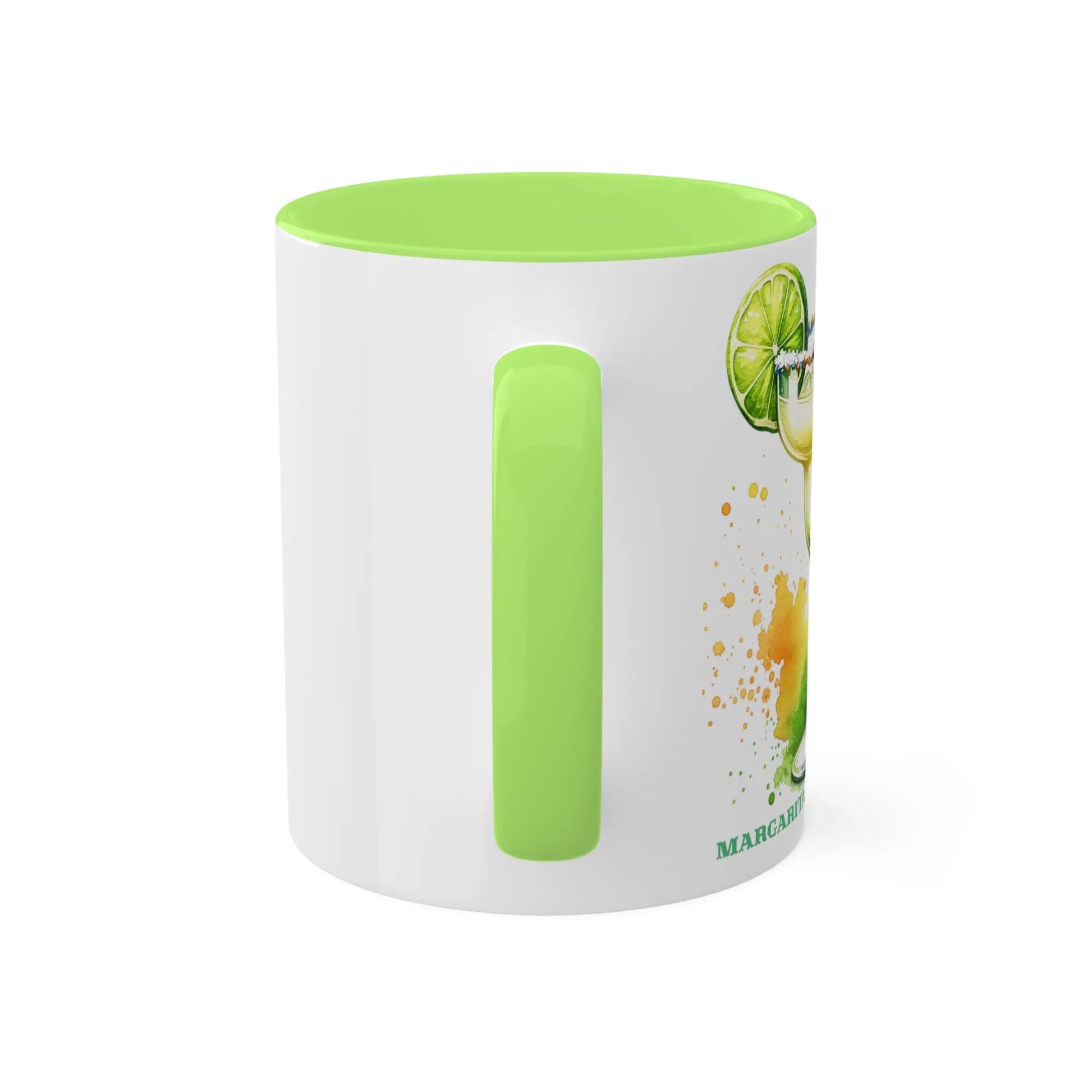 Lively Lime Margarita Magic Ceramic Mug (White with accent, 11oz) -  Thirstique