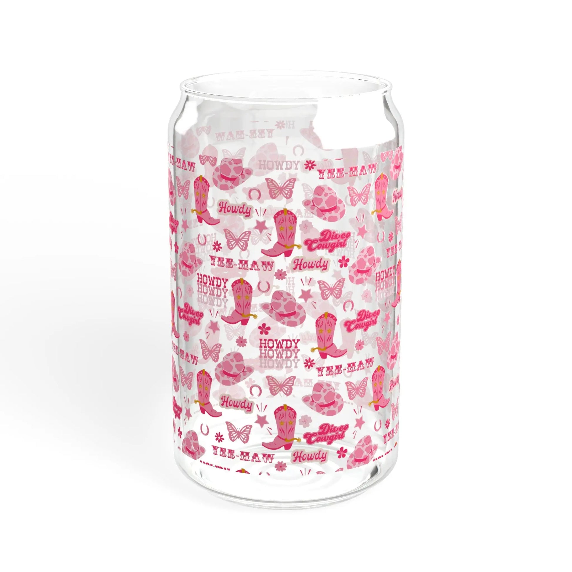 Pink Rodeo Retro Sipper Glass (16oz) -  Thirstique