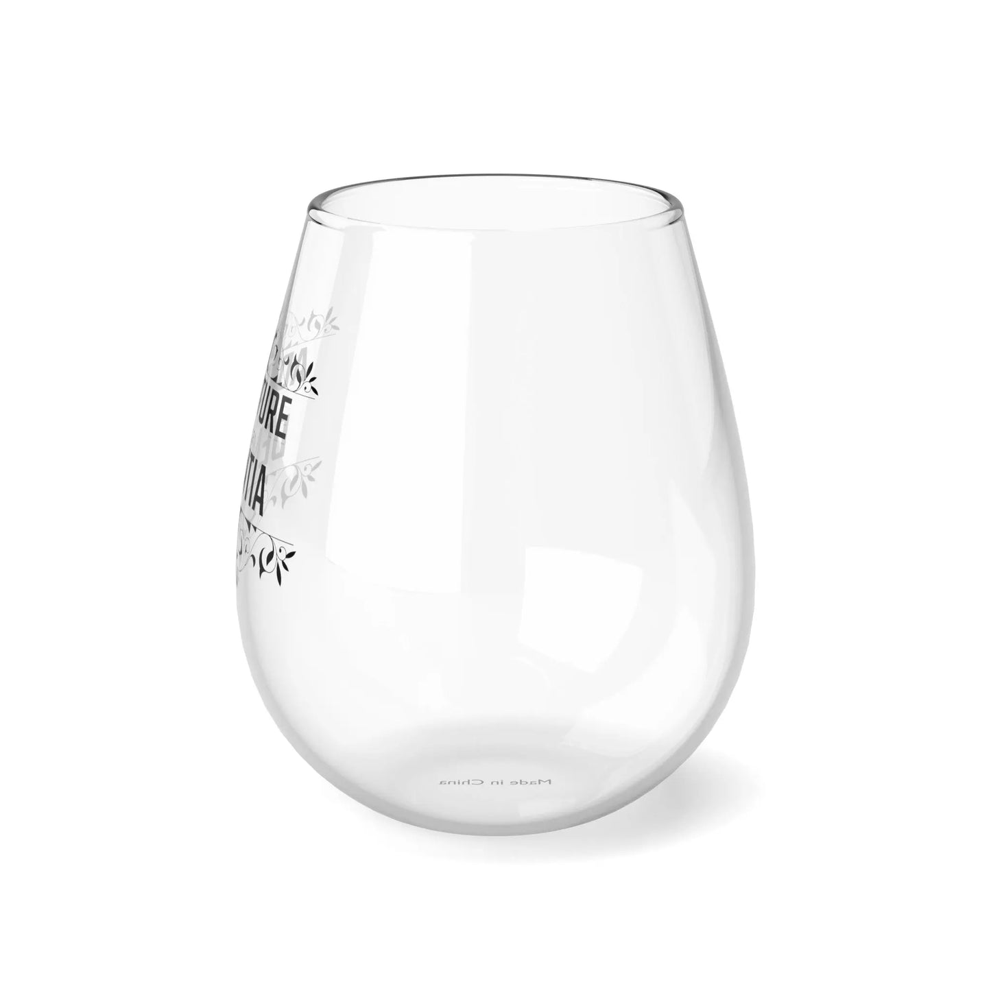 Adventure Before Dementia Stemless Wine Glass (11.75oz) Printify