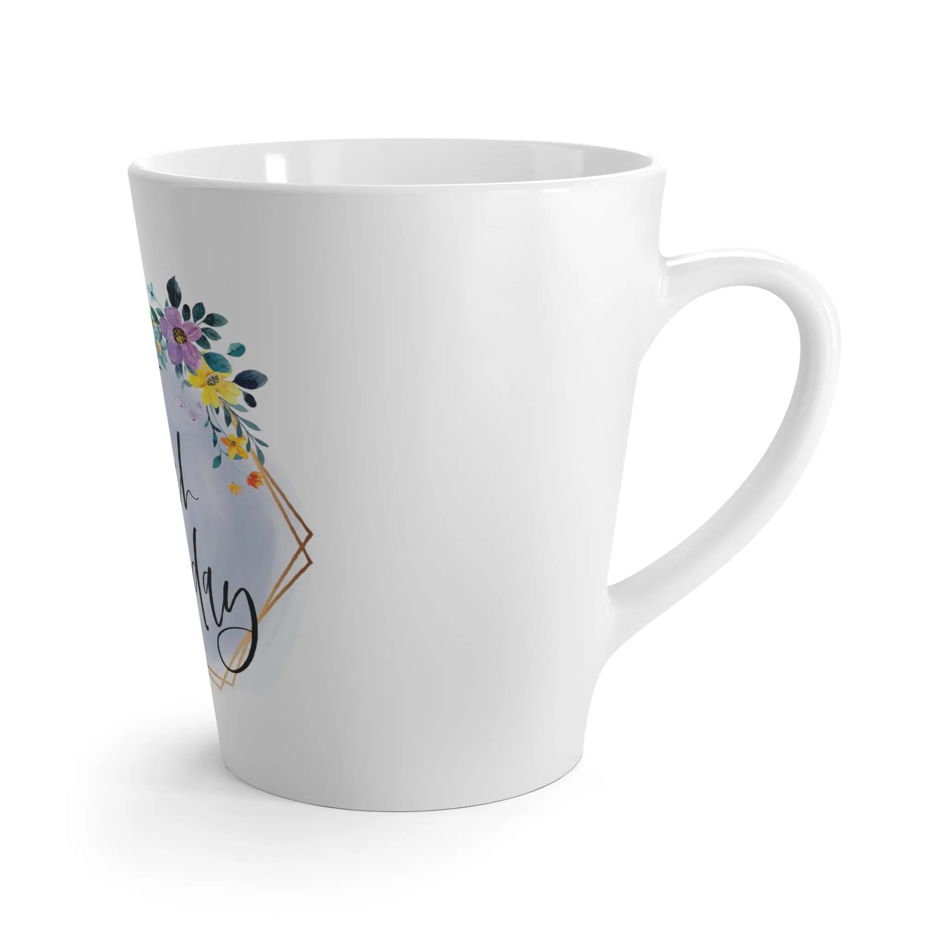 "Throat Punch Kind of Day" Ceramic Latte Mug (White, 12oz) -  Thirstique