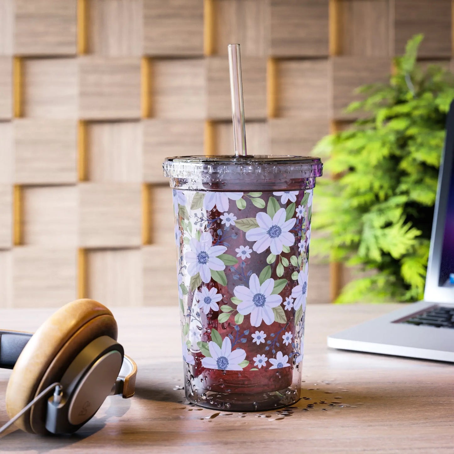 Floral Infusion Iced Coffee Cup (16oz) -  Thirstique