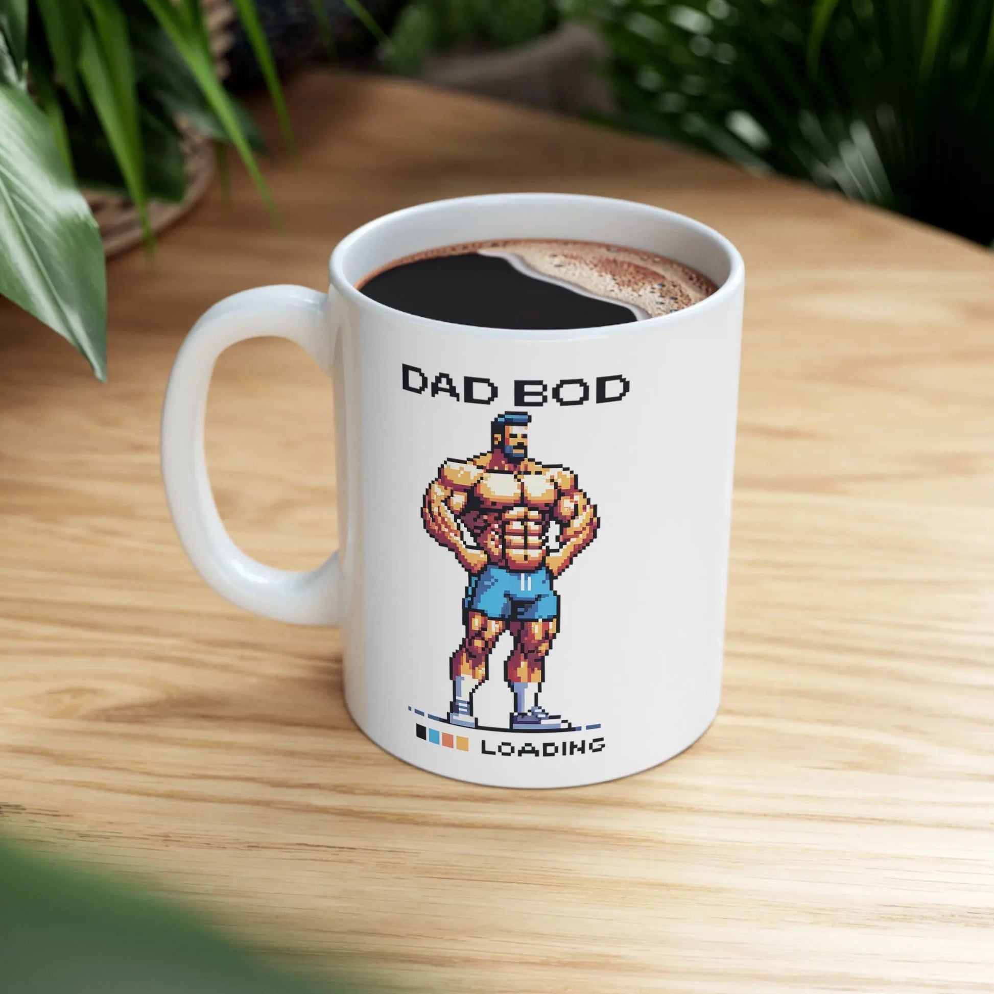 Dad Bod Loading White Ceramic Mug  (11oz, 15oz) -  Thirstique