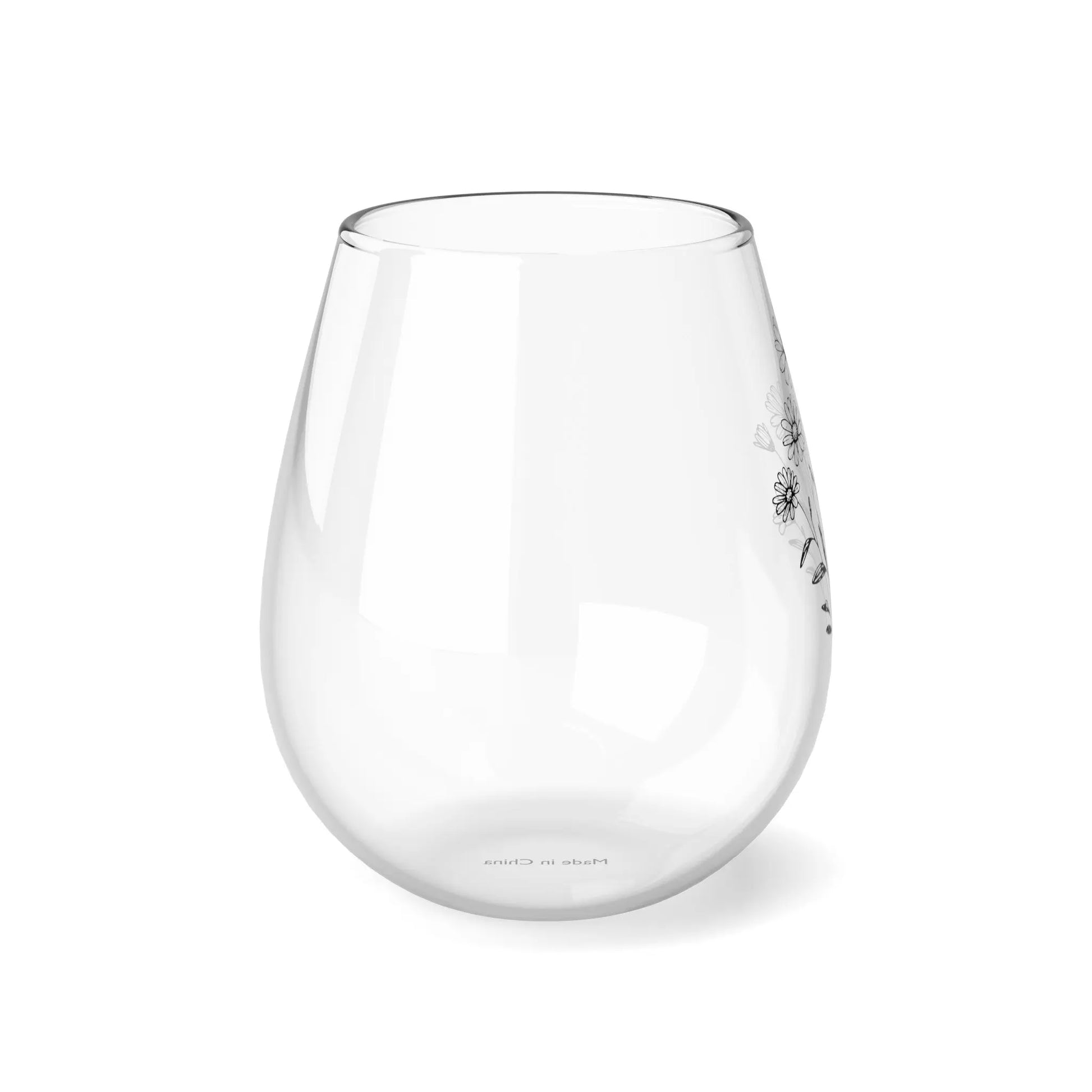 Daisy Stemless Wine Glass (11.75oz) -  Thirstique