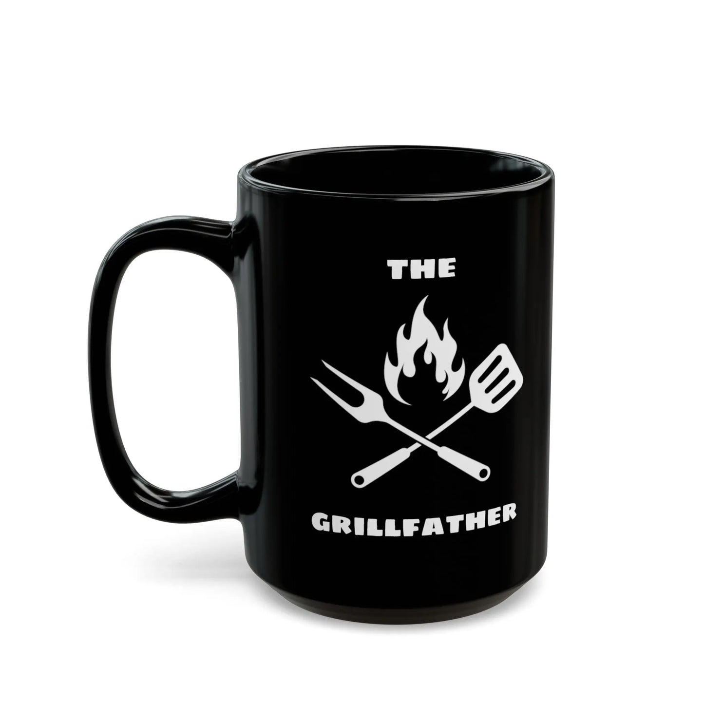 The Grillfather BBQ Mug Black Ceramic Mug (11oz, 15oz) -  Thirstique