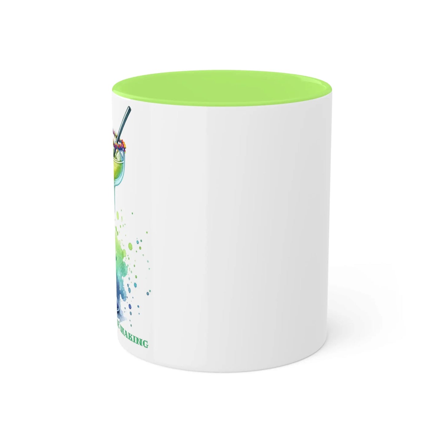 Lively Lime Margarita Magic Ceramic Mug (White with accent, 11oz) -  Thirstique