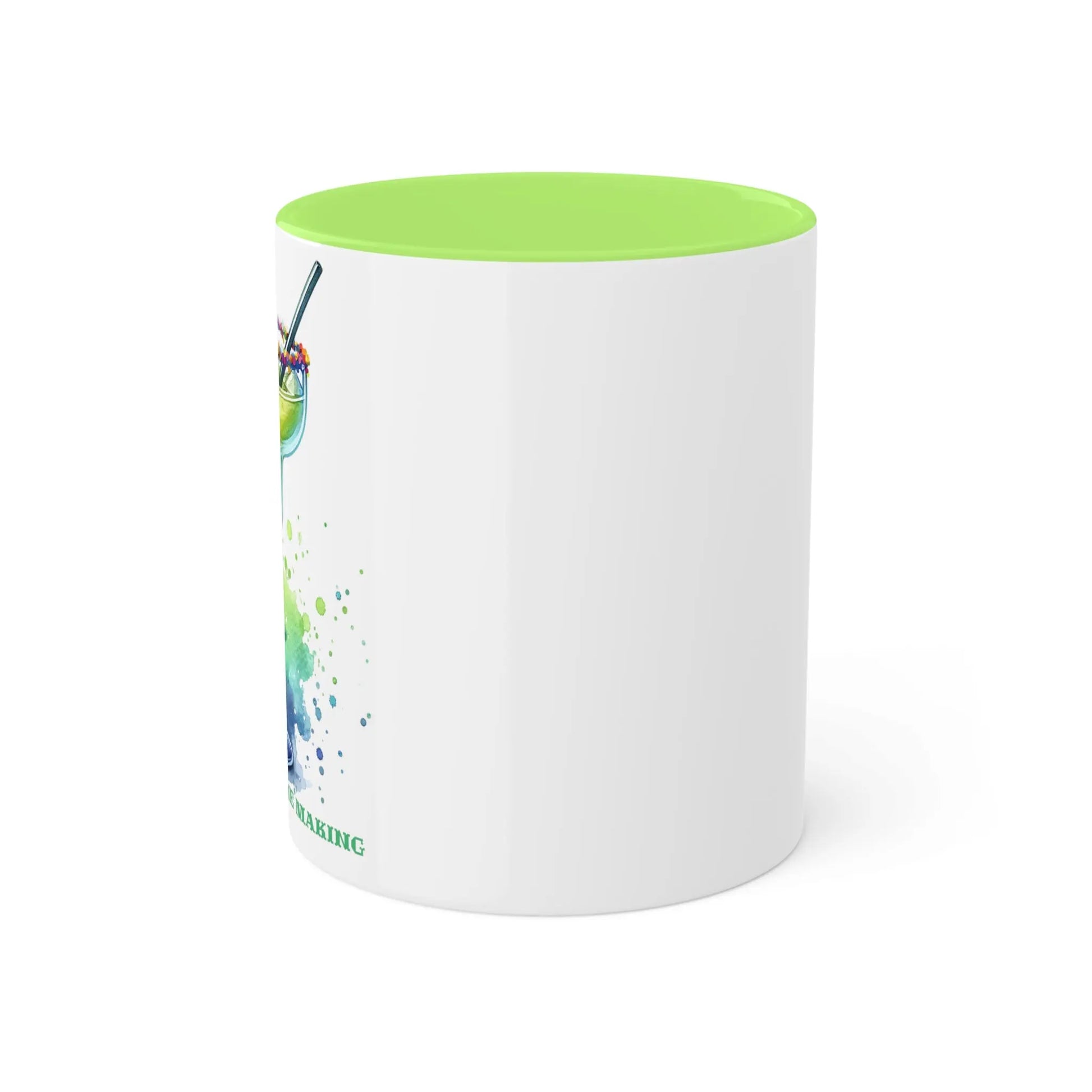 Lively Lime Margarita Magic Ceramic Mug (White with accent, 11oz) -  Thirstique