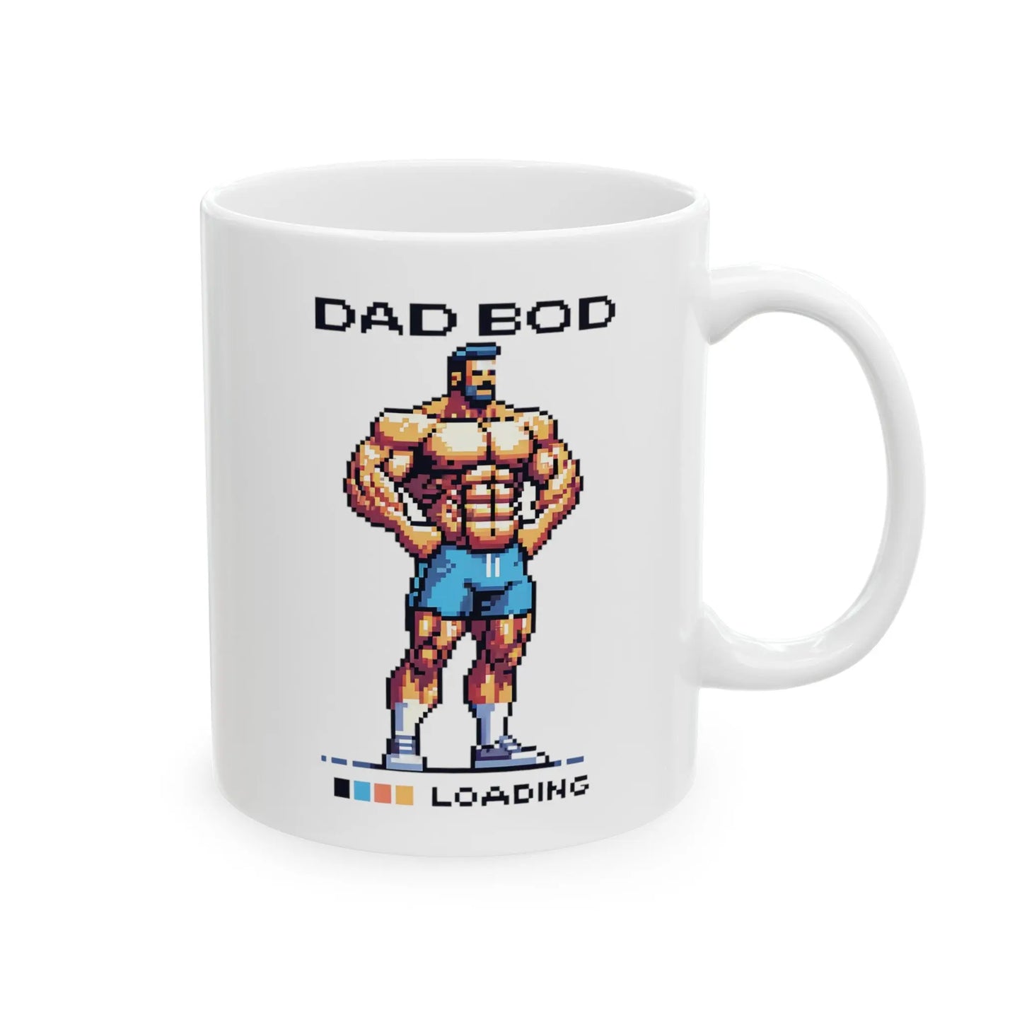 Dad Bod Loading White Ceramic Mug  (11oz, 15oz) -  Thirstique