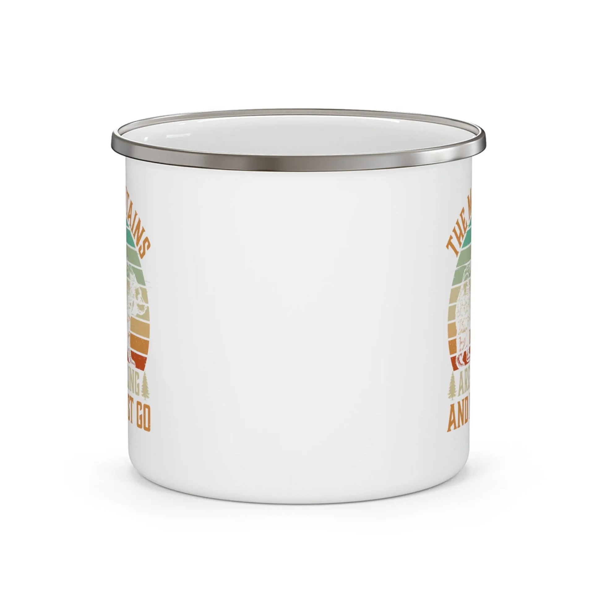 The Mountains are Calling and I Must Go - Enamel Camping Mug (12oz) -  Thirstique