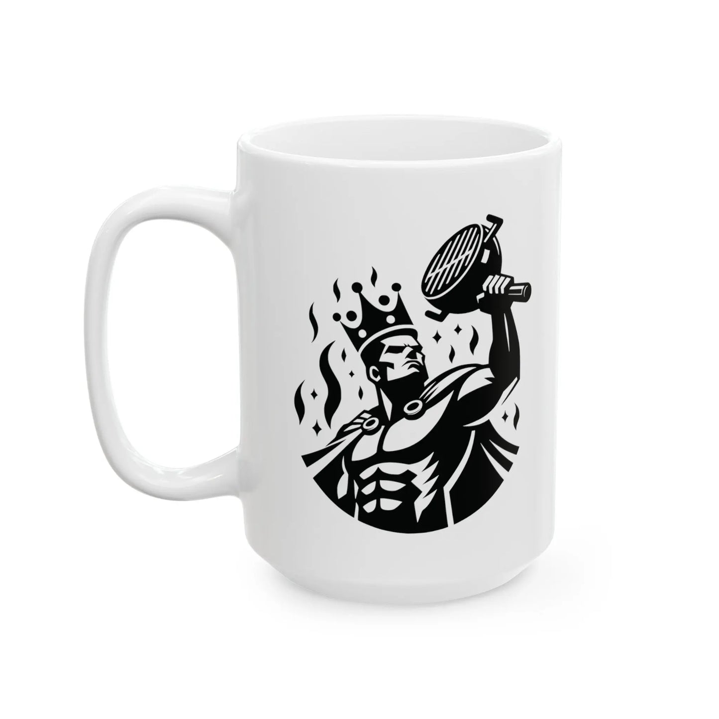 King of the Grill - Heroic Chef Ceramic Mug  (11oz, 15oz) -  Thirstique