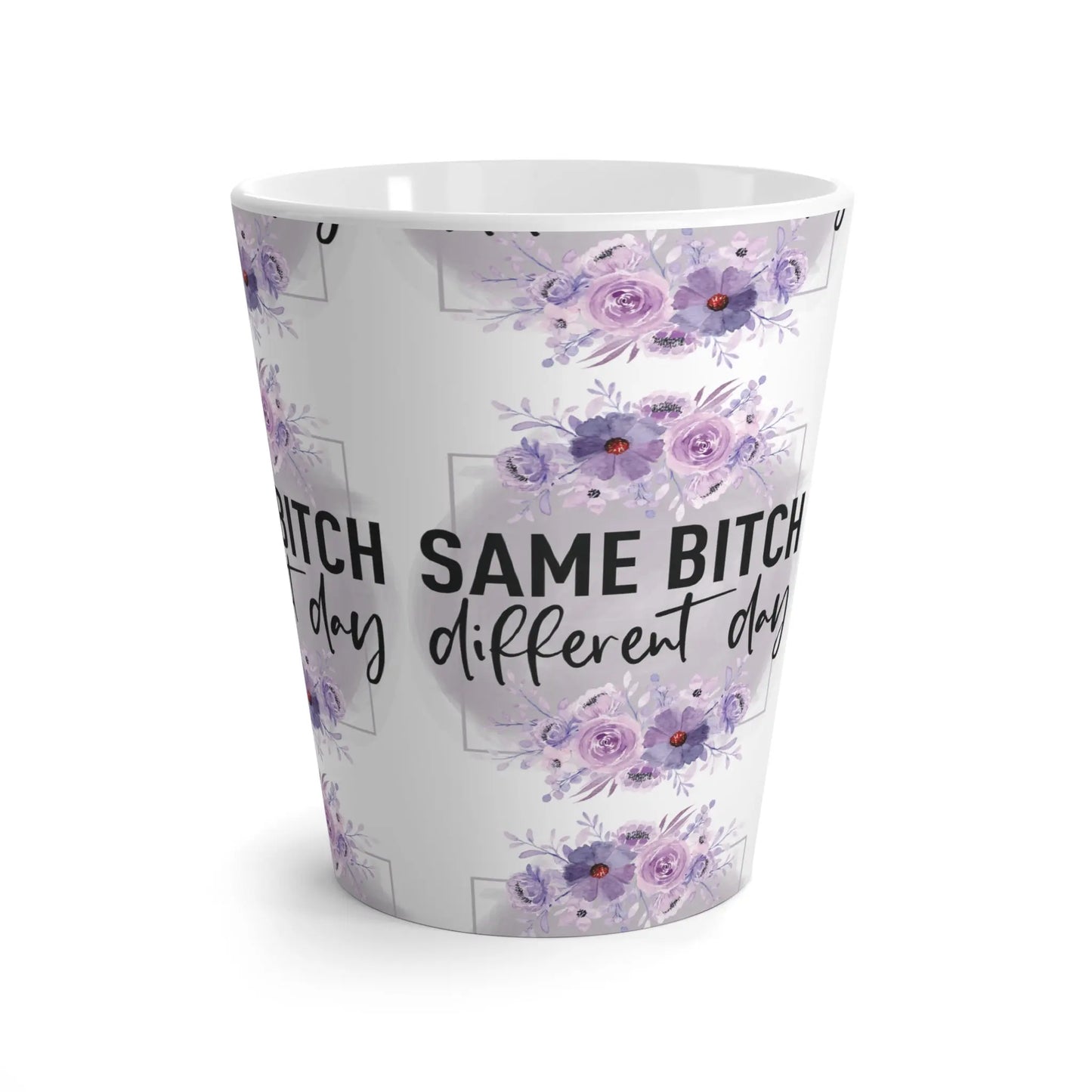 "Same Bitch Different Day" Ceramic Latte Mug (White | 12oz) -  Thirstique