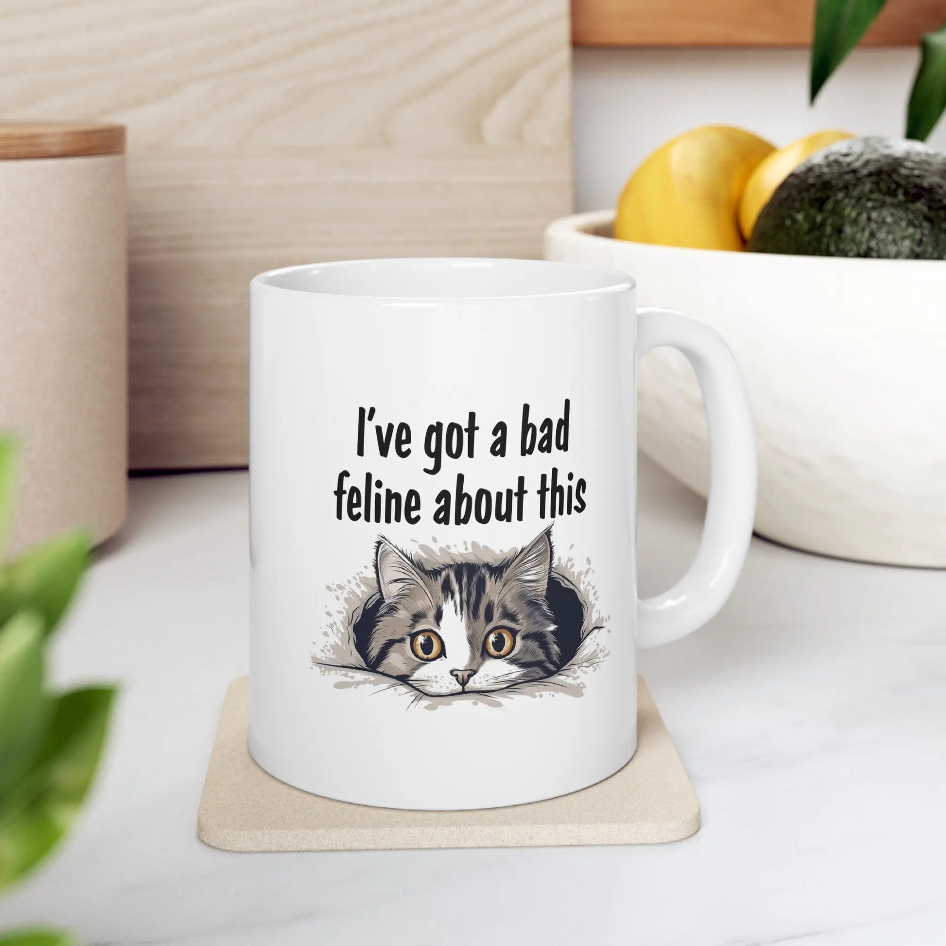 I've "Got a Bad Feline About This Ceramic Mug  (11oz, 15oz) -  Thirstique