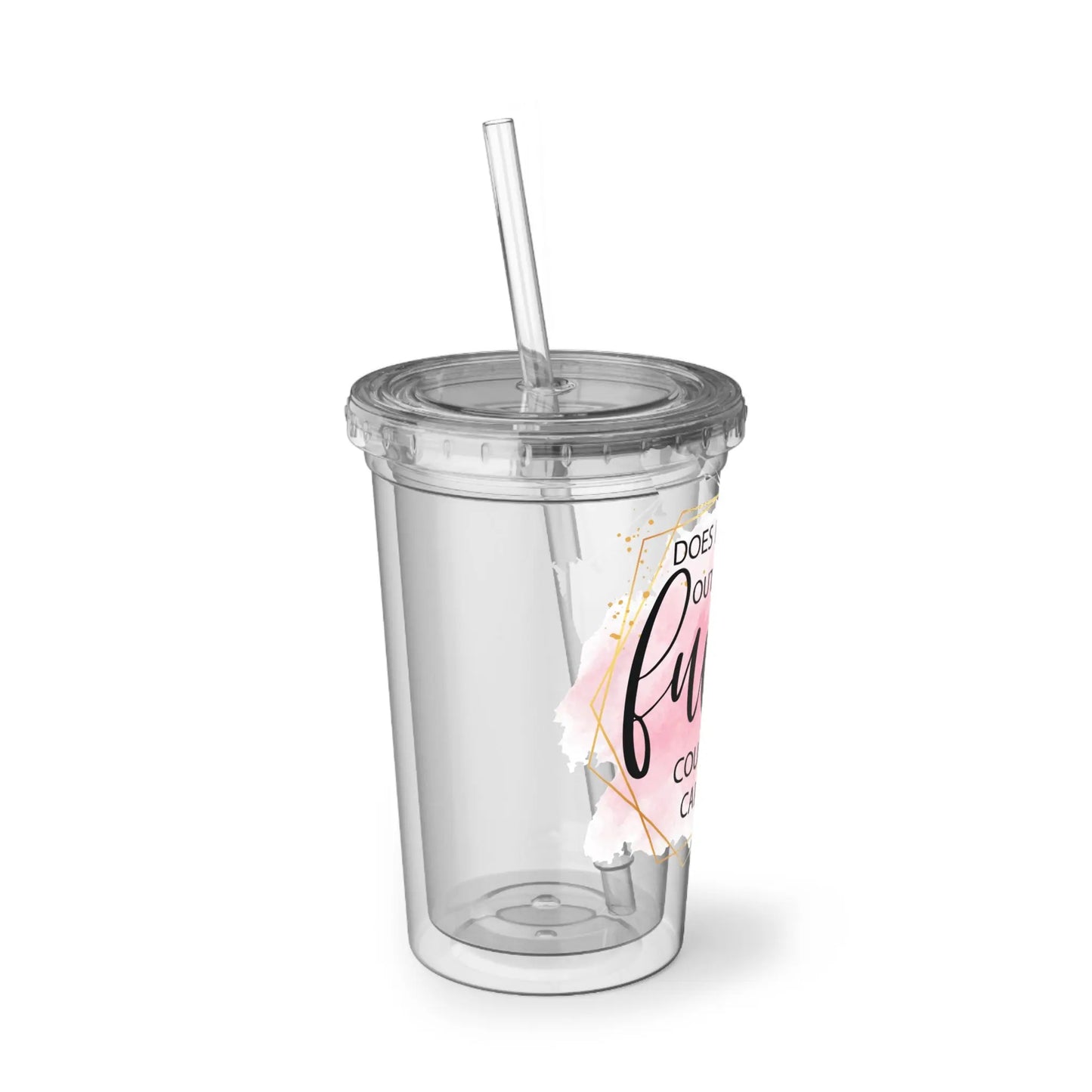 "Does Running Out of Fucks Count as Cardio" Insulated Iced Coffee Cup (16oz) -  Thirstique