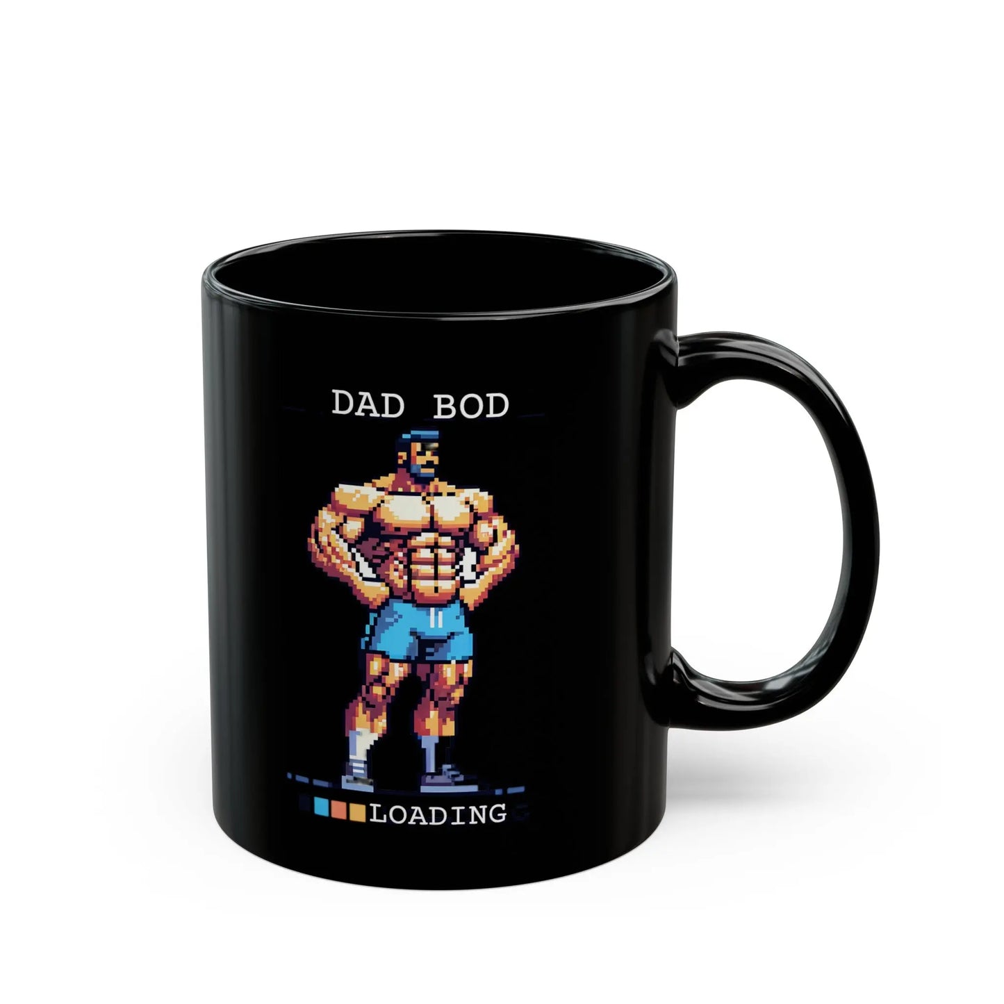 Dad Bod Loading Black Ceramic Mug (11oz, 15oz) -  Thirstique