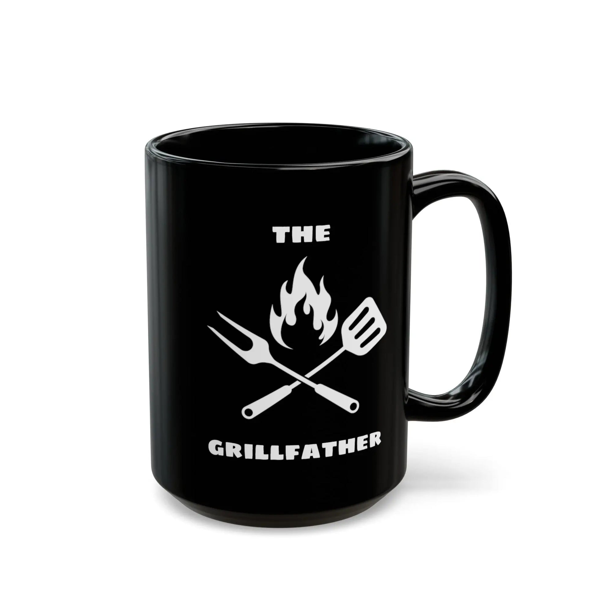 The Grillfather BBQ Mug Black Ceramic Mug (11oz, 15oz) -  Thirstique