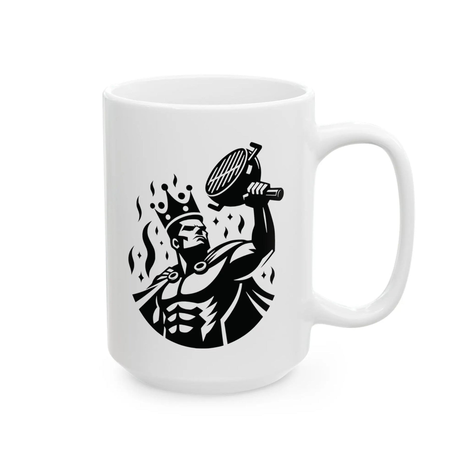 King of the Grill - Heroic Chef Ceramic Mug  (11oz, 15oz) -  Thirstique