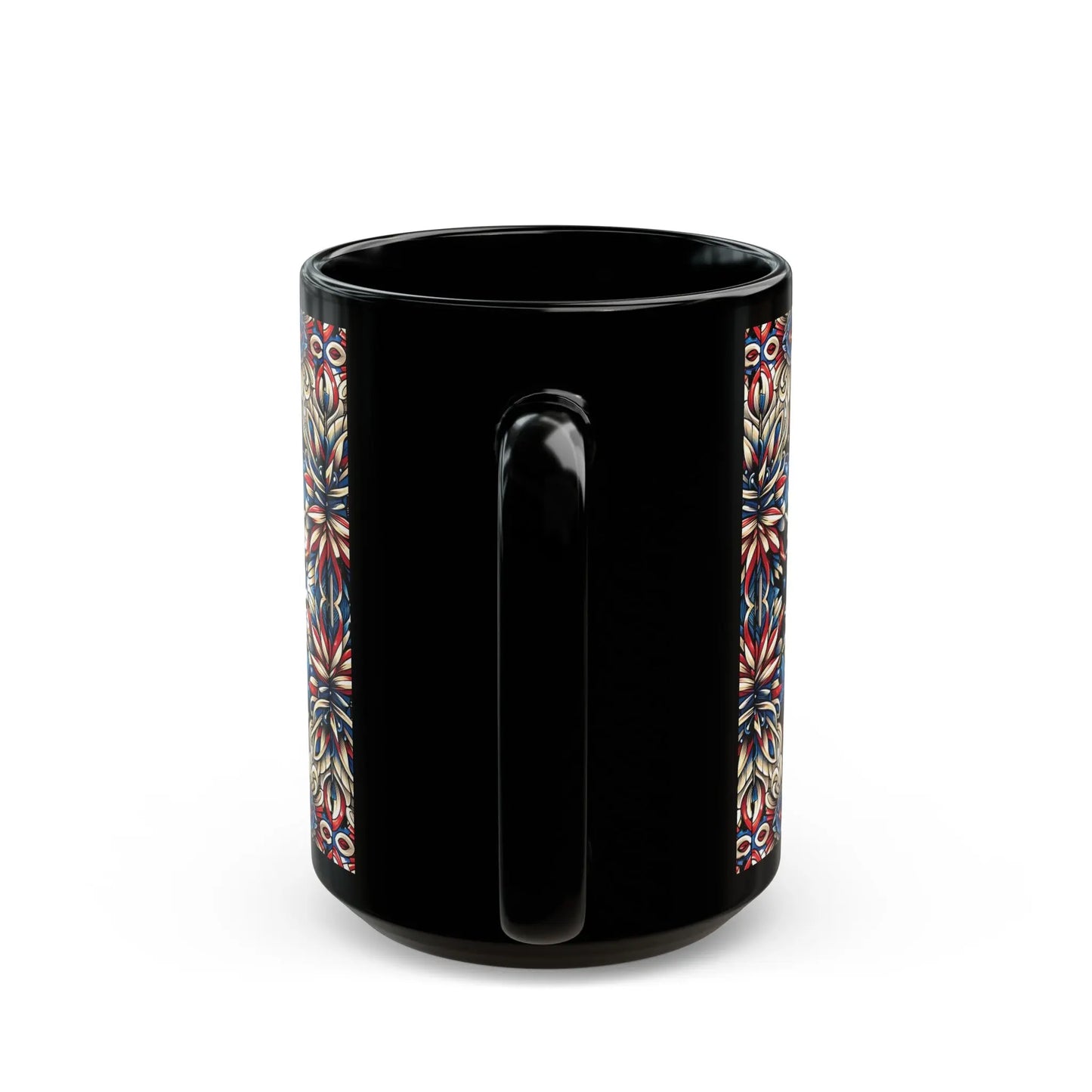 Liberty Lattice Black Ceramic Mug (11oz, 15oz) -  Thirstique