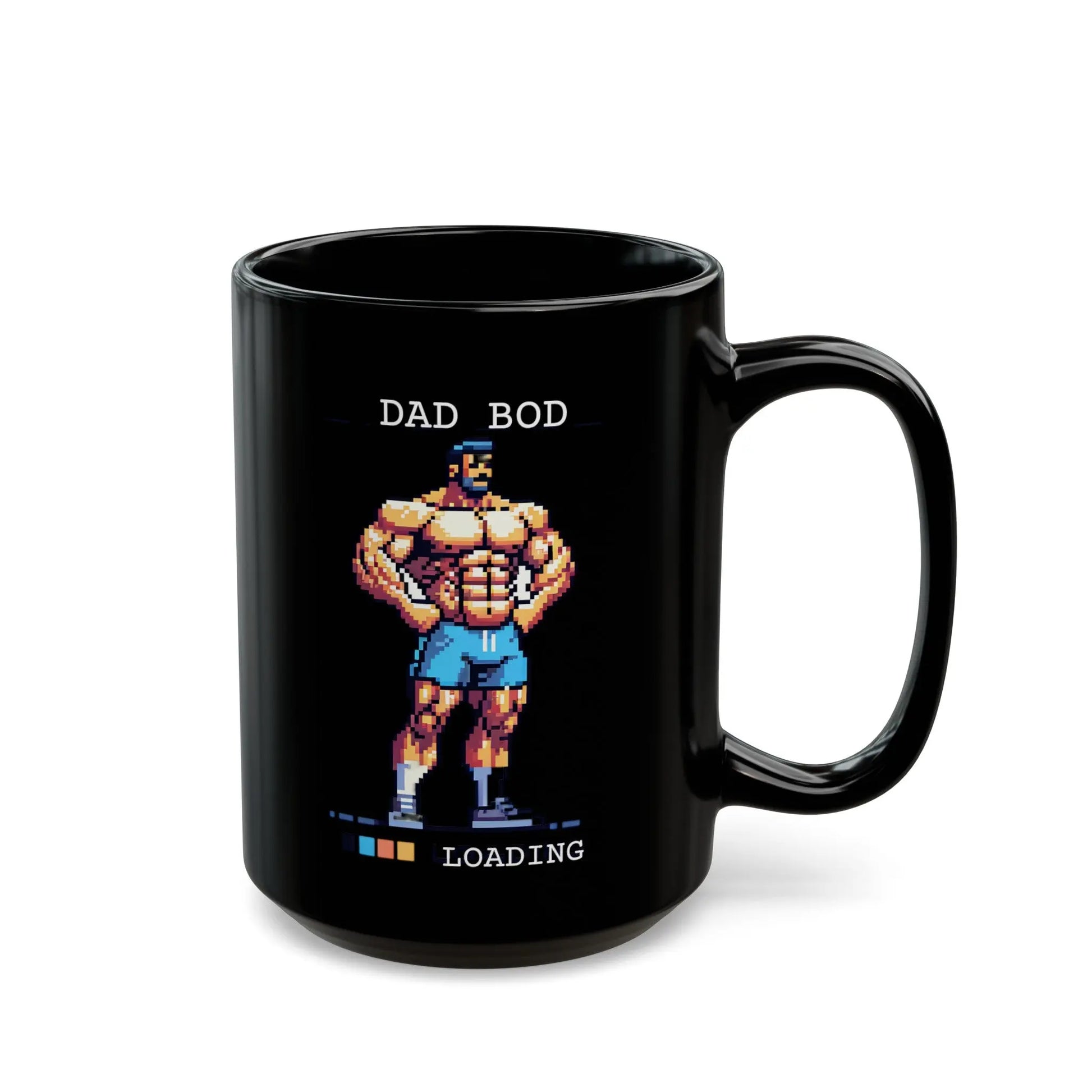 Dad Bod Loading Black Ceramic Mug (11oz, 15oz) -  Thirstique