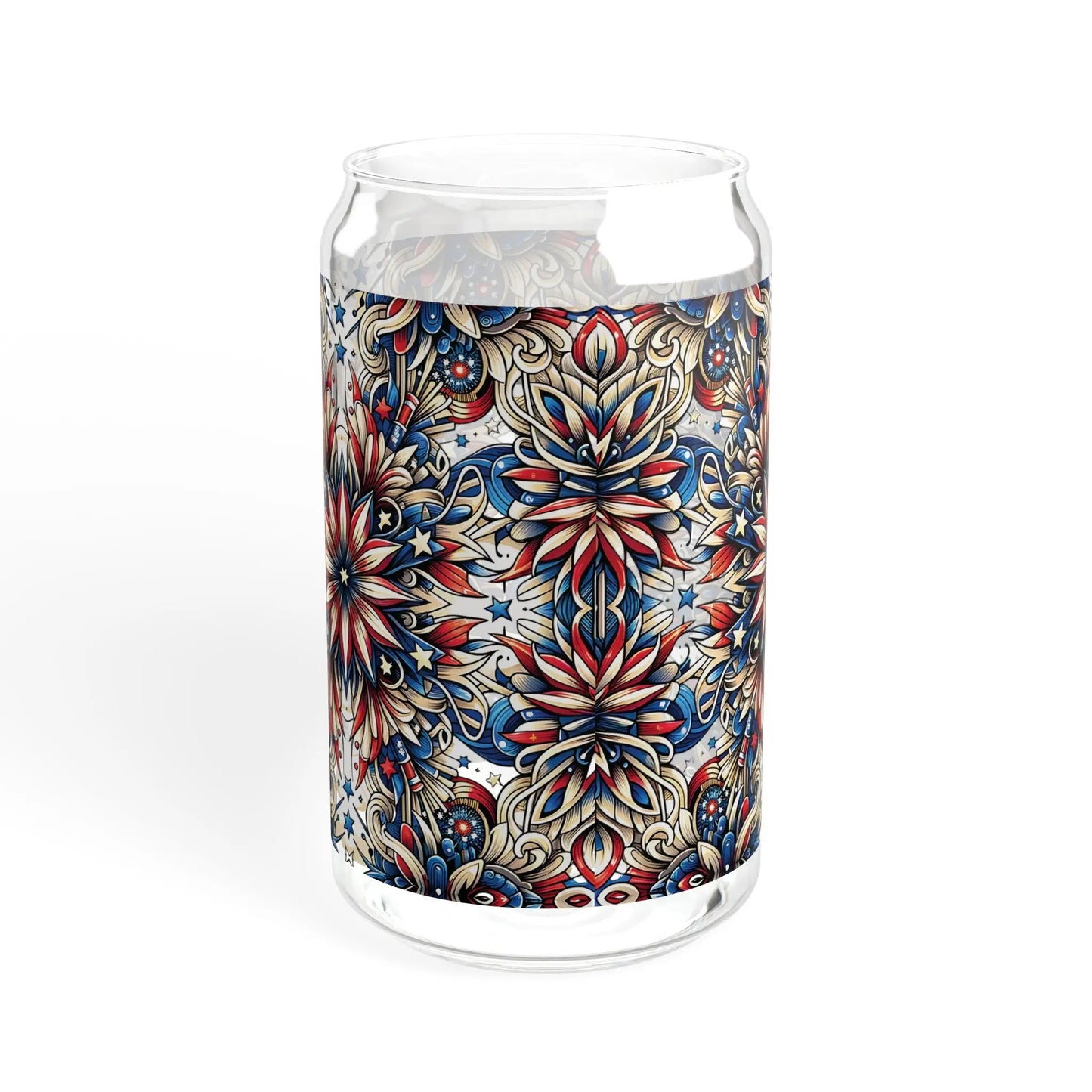 Patriotic Petals Sipper Glass (16oz) -  Thirstique