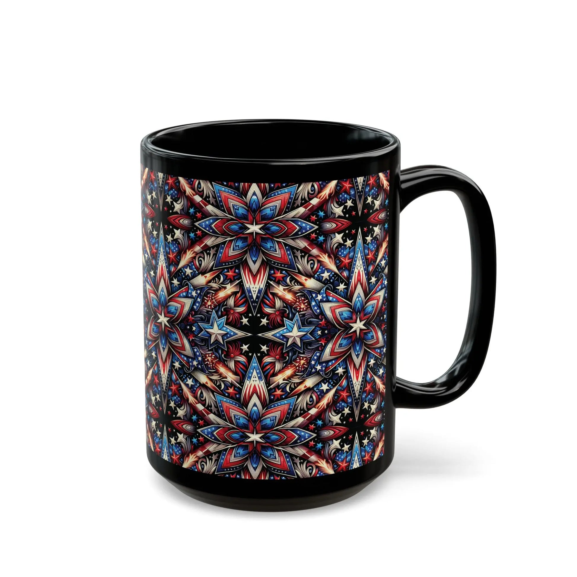 American Dreamcatcher Black Ceramic Mug (11oz, 15oz) -  Thirstique