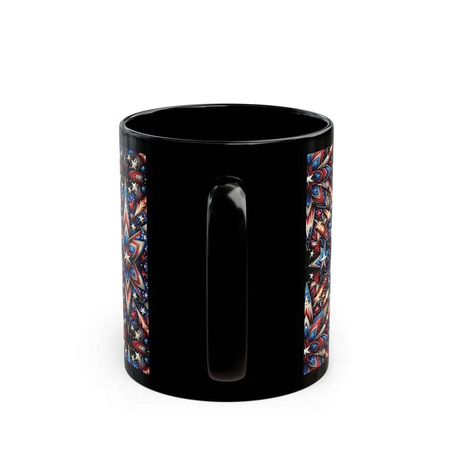 American Dreamcatcher Black Ceramic Mug (11oz, 15oz) -  Thirstique