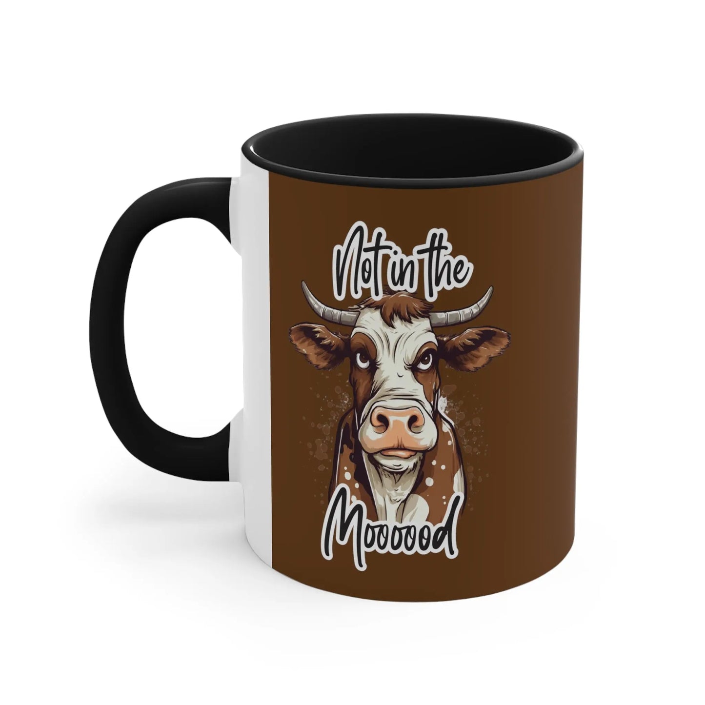 "Not in the Moood" Ceramic Coffee Mug (Black | 11oz) -  Thirstique