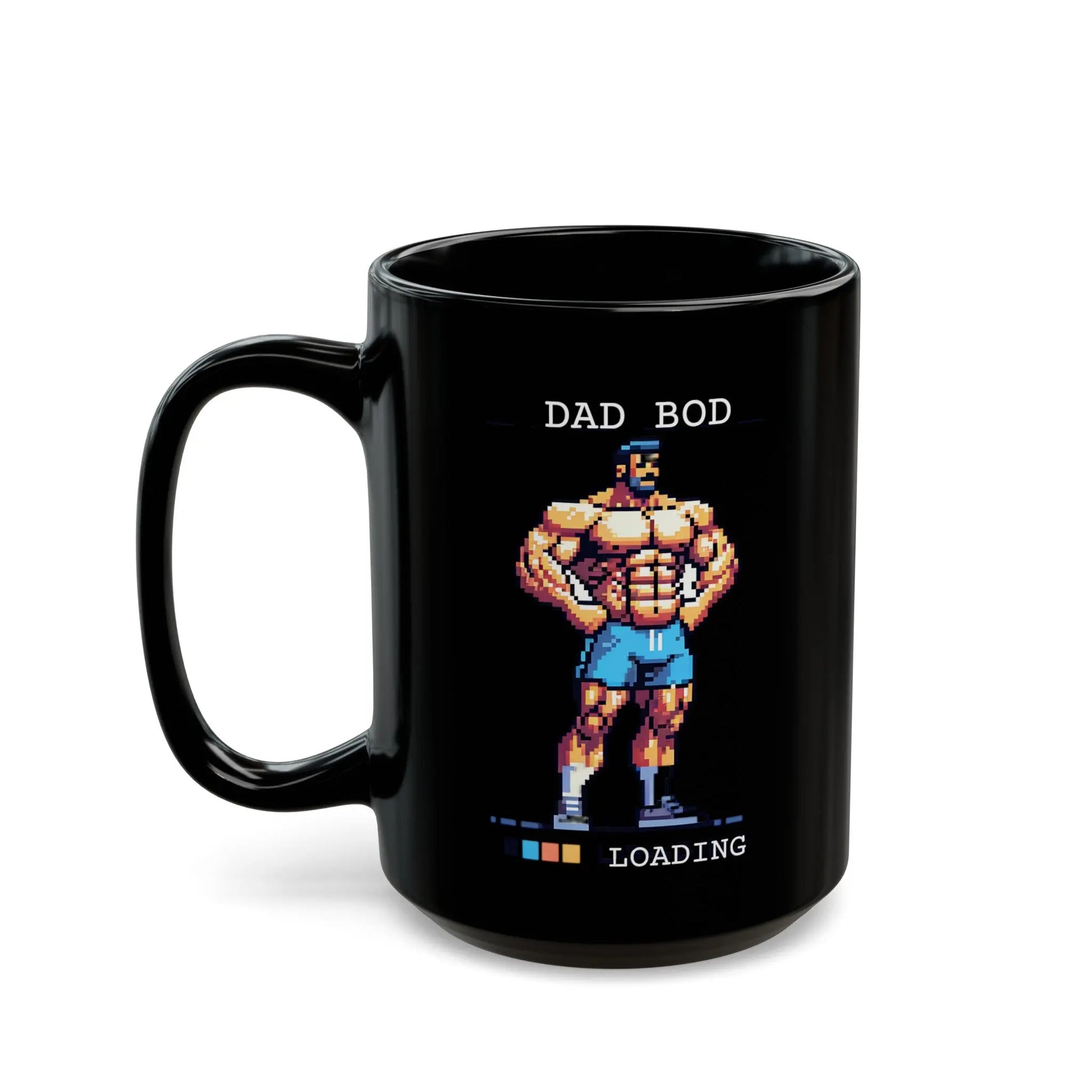 Dad Bod Loading Black Ceramic Mug (11oz, 15oz) -  Thirstique