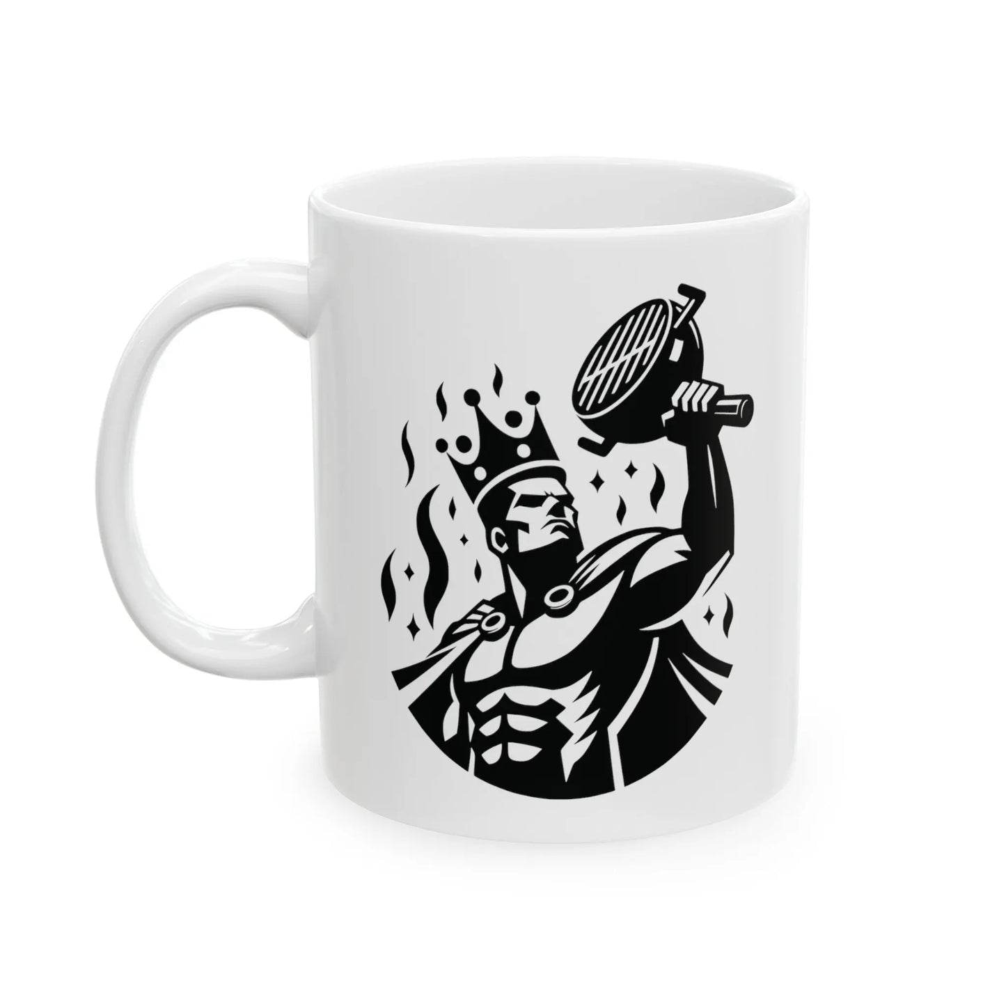 King of the Grill - Heroic Chef Ceramic Mug  (11oz, 15oz) -  Thirstique