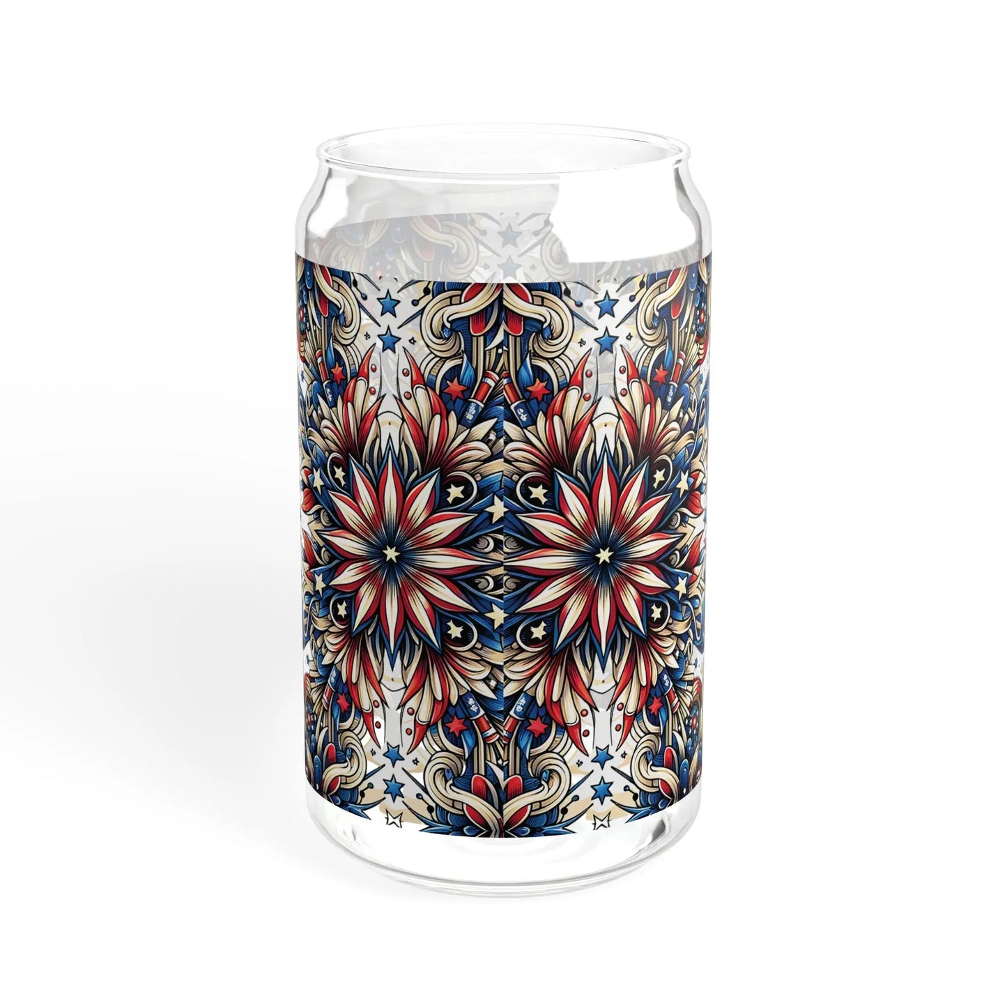 Patriotic Petals Sipper Glass (16oz) -  Thirstique