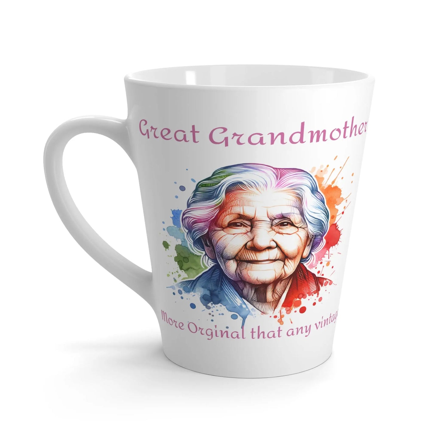 "Timeless Elegance Great Grandmother Ceramic Latte Mug (White | 12oz) -  Thirstique