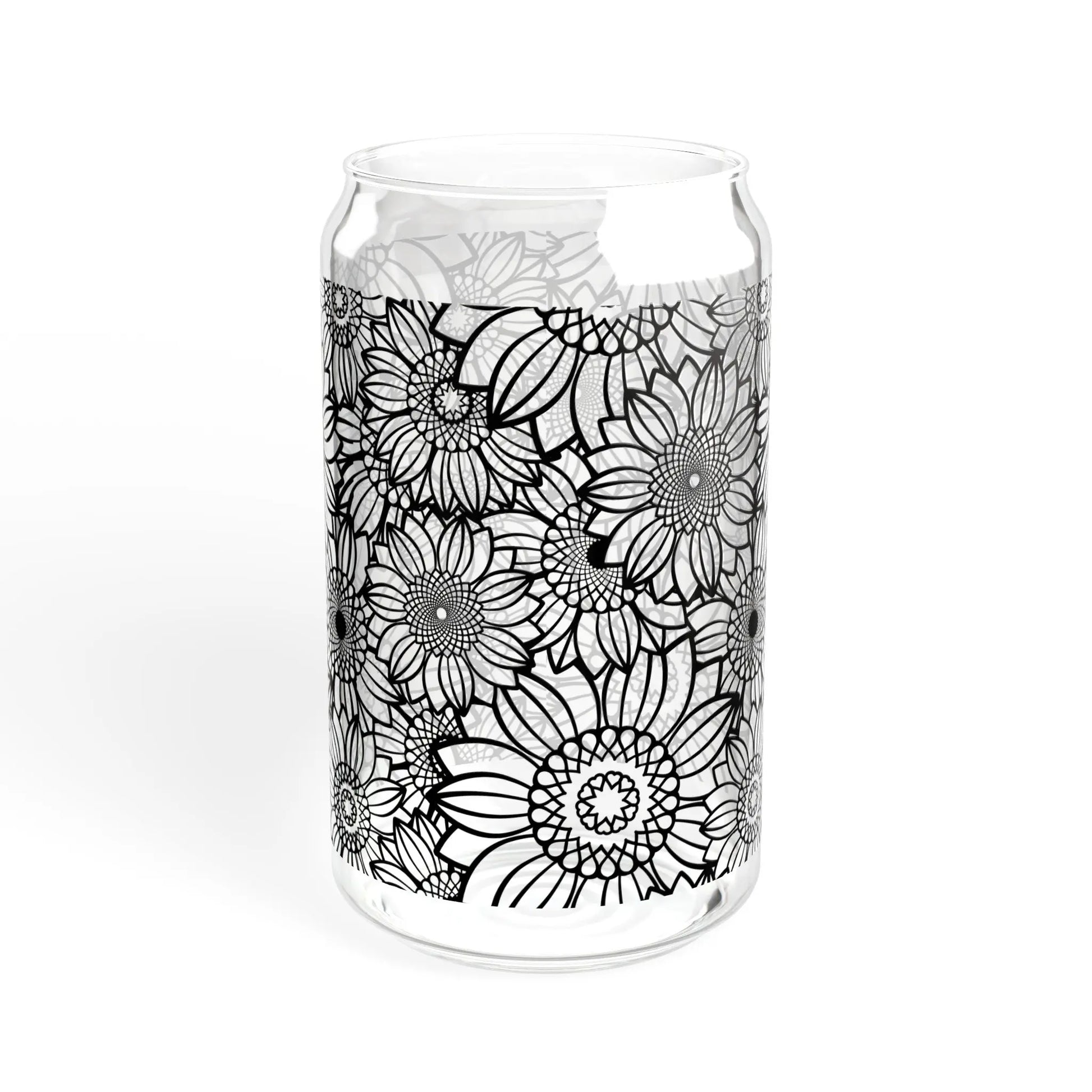 Sunflower Silhouette Sipper Glass (16oz) -  Thirstique