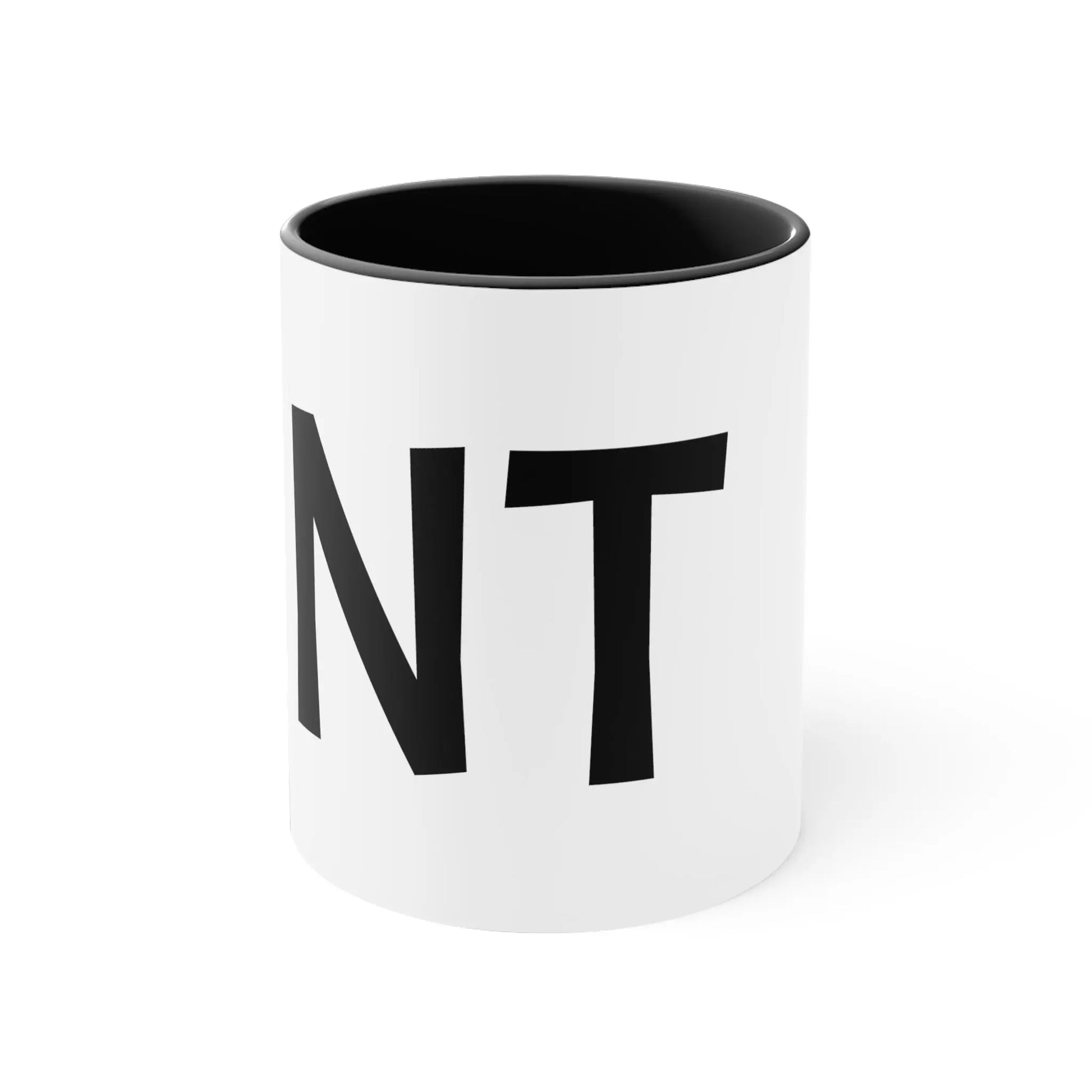 C-handle UNT Ceramic Coffee Mug (White with black accent | 11oz) -  Thirstique