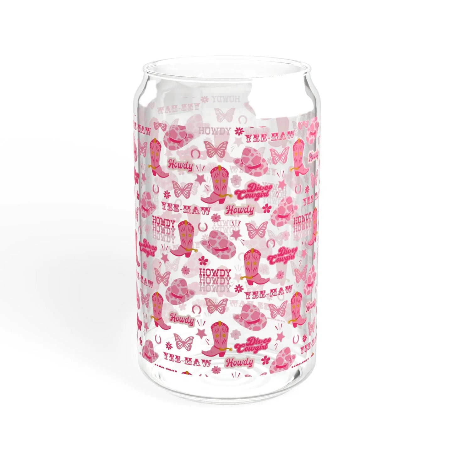 Pink Rodeo Retro Sipper Glass (16oz) -  Thirstique