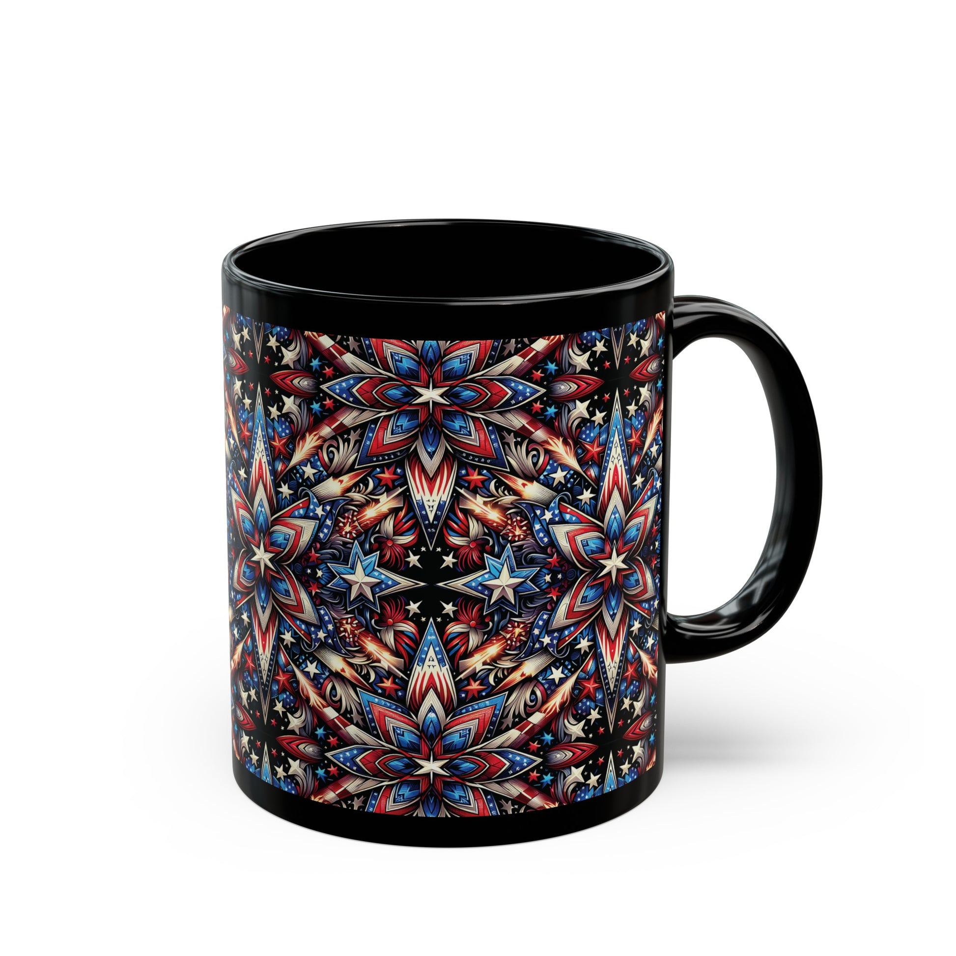 American Dreamcatcher Black Ceramic Mug (11oz, 15oz) -  Thirstique