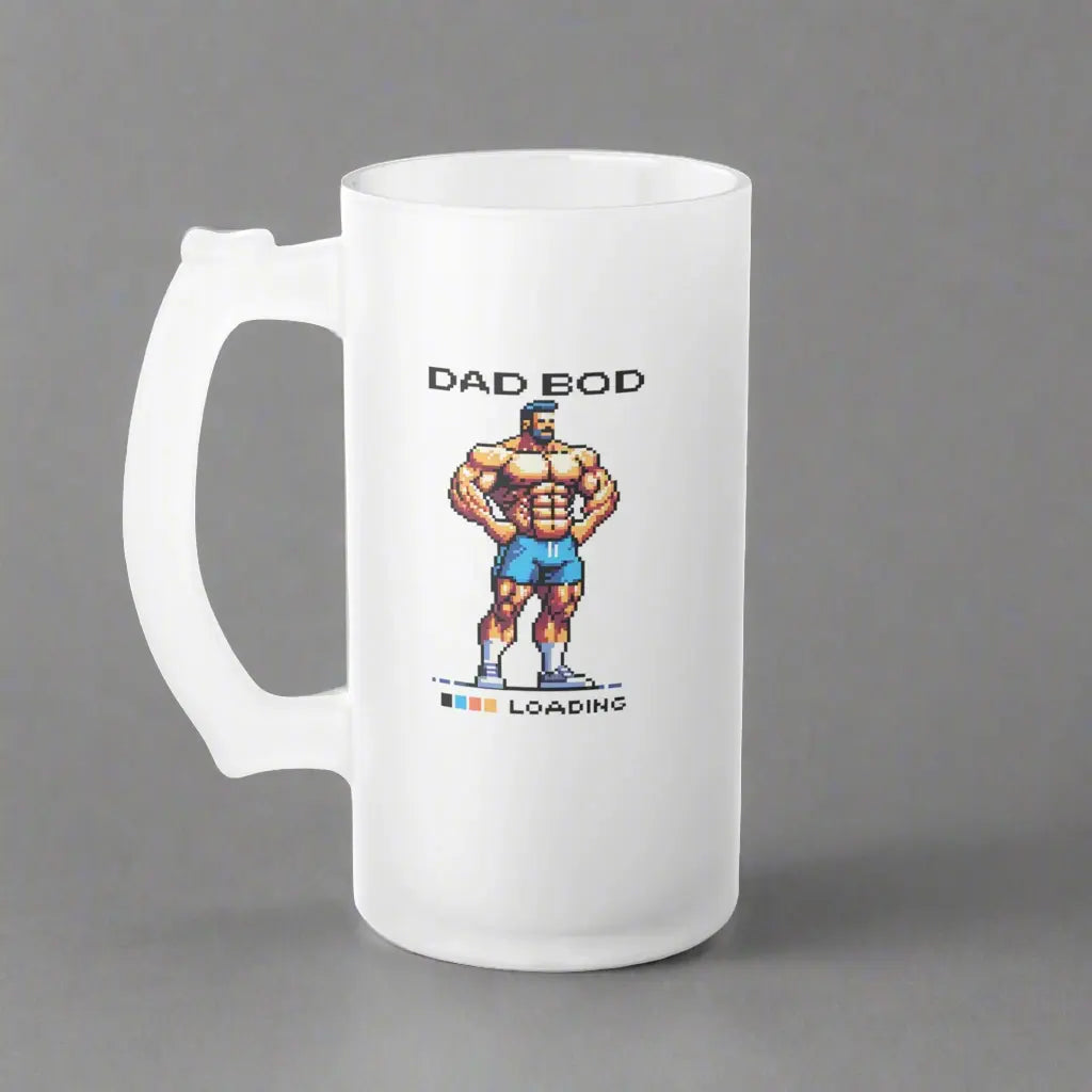 Dad Bod Loading Frosted Beer Mug (16oz) -  Thirstique