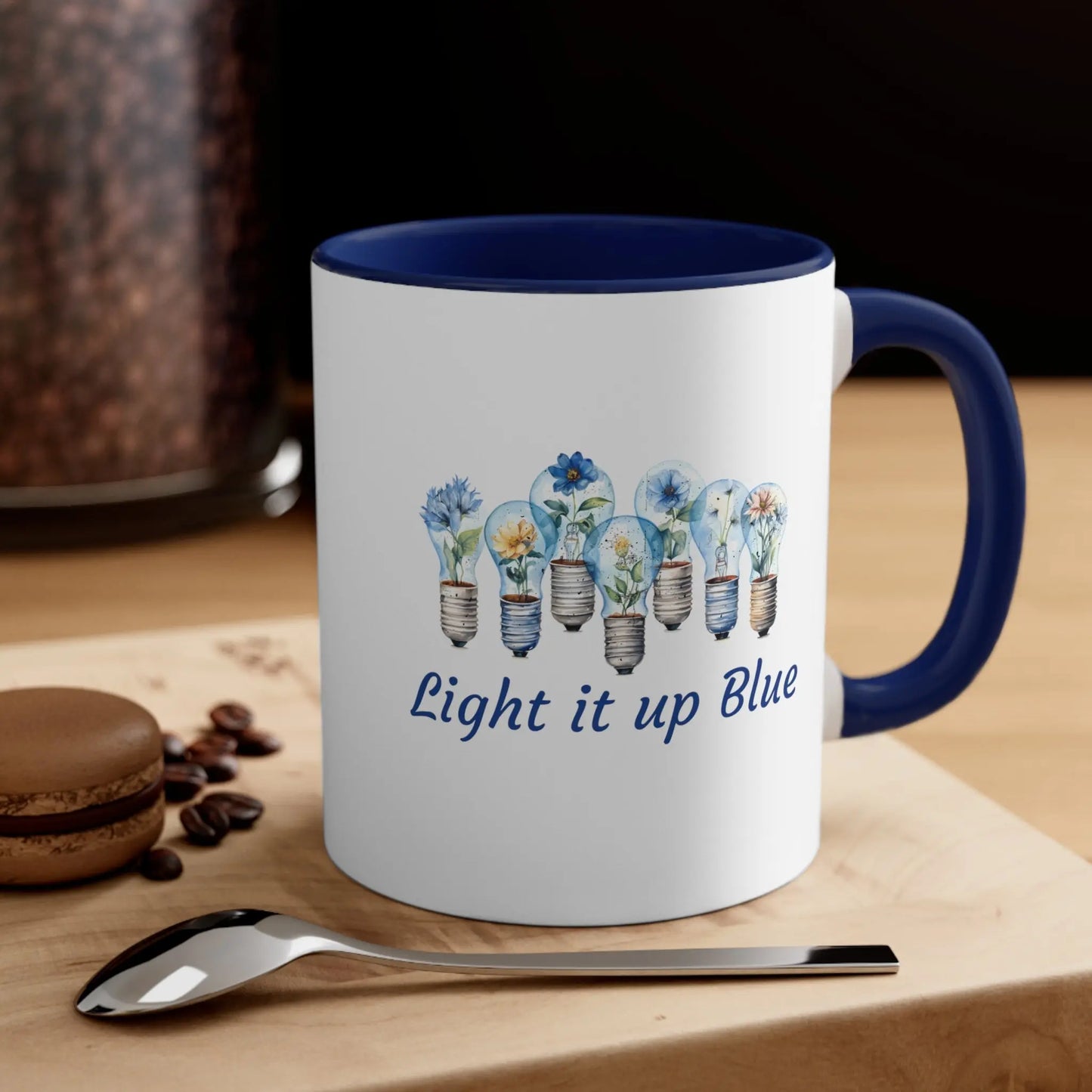 Light it up blue - Autism Awareness Mug (White with Accent Colour | 11oz) -  Thirstique