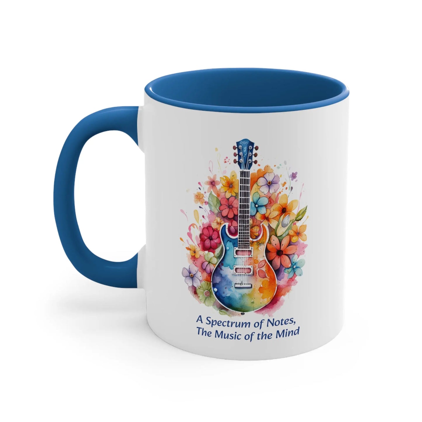 A Spectrum of Notes, The Music of the Mind - Autism Awareness Mug (White with Accent Colour | 11oz) -  Thirstique