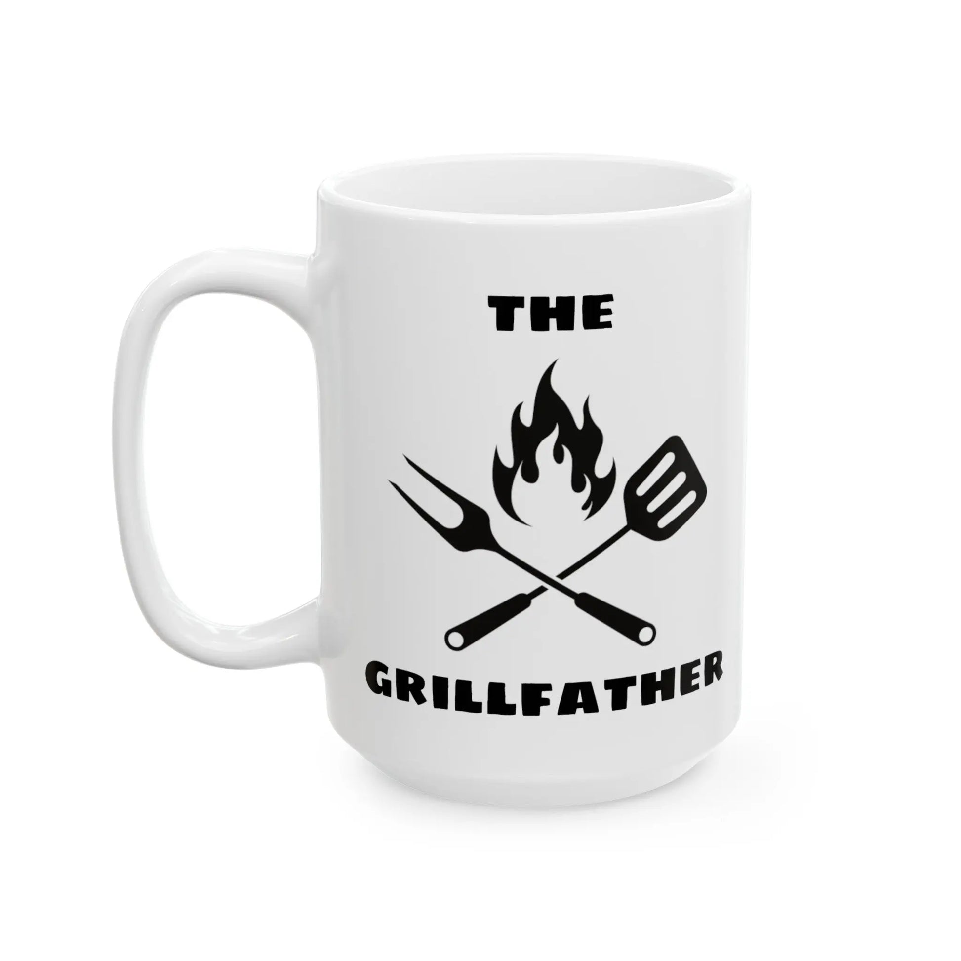 The Grillfather BBQ White Ceramic Mug  (11oz, 15oz) -  Thirstique