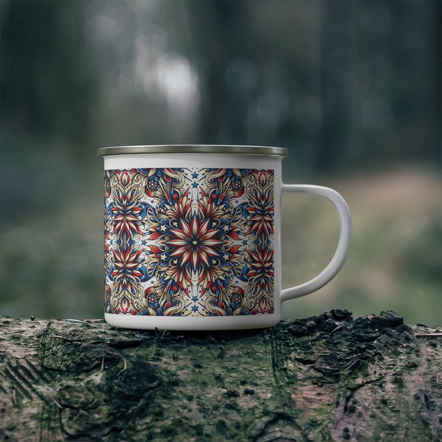 Liberty Bloom Enamel Camping Mug (12oz) -  Thirstique