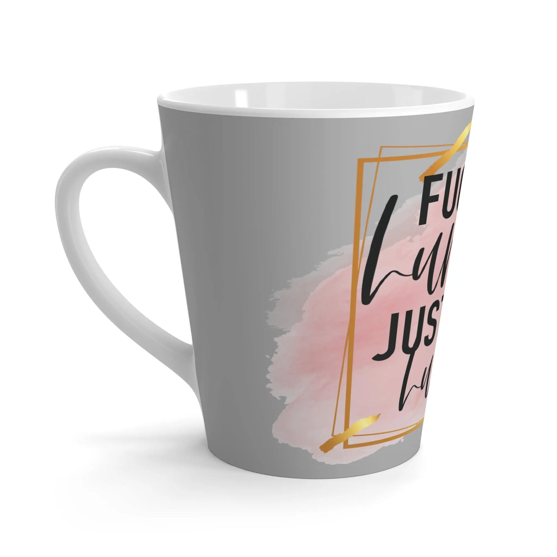 "Fuck Humble Just Hussle" Ceramic Latte Mug (White | 12oz) -  Thirstique