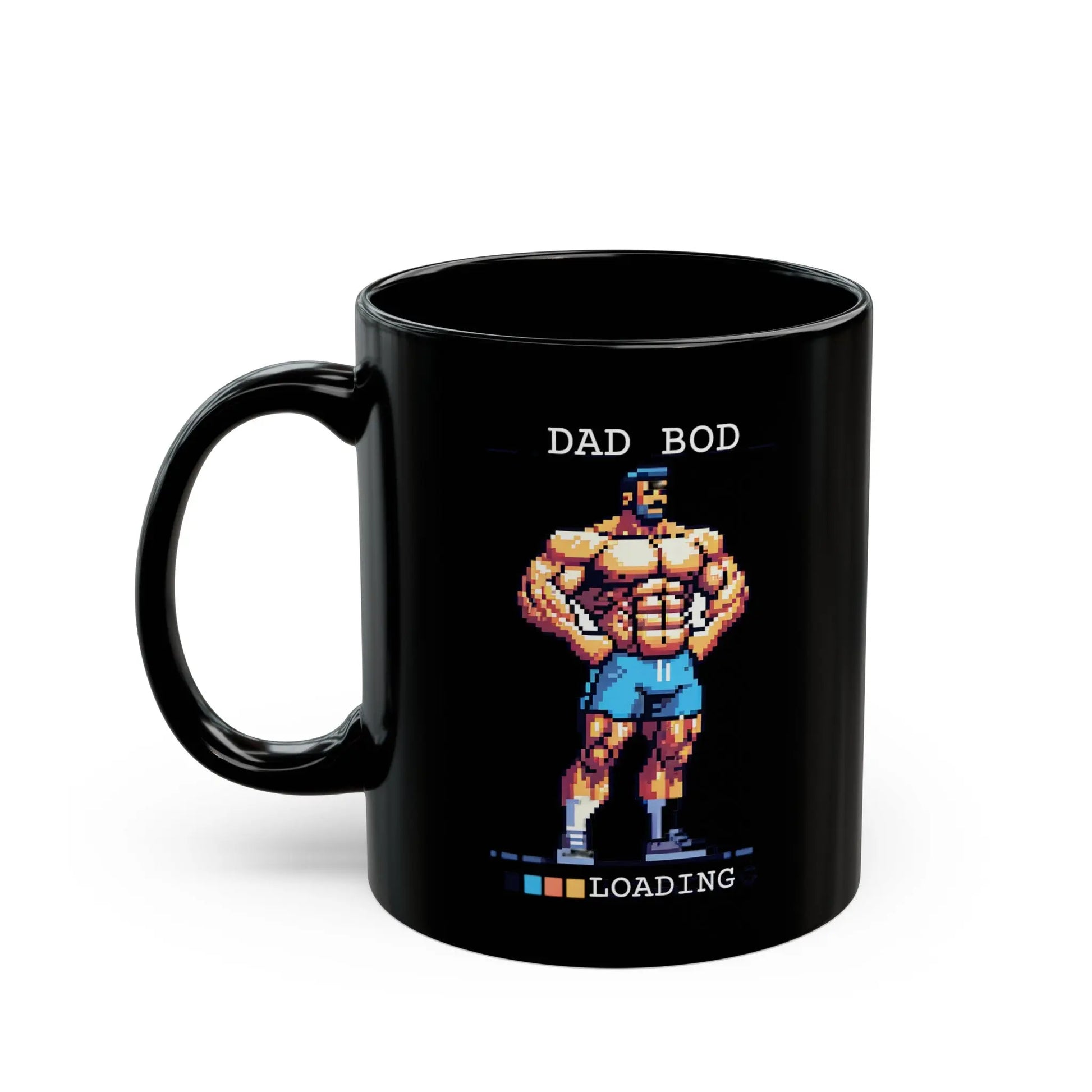 Dad Bod Loading Black Ceramic Mug (11oz, 15oz) -  Thirstique