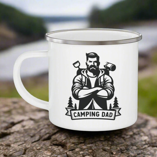 Camping Dad Enamel Camping Mug (12oz) -  Thirstique