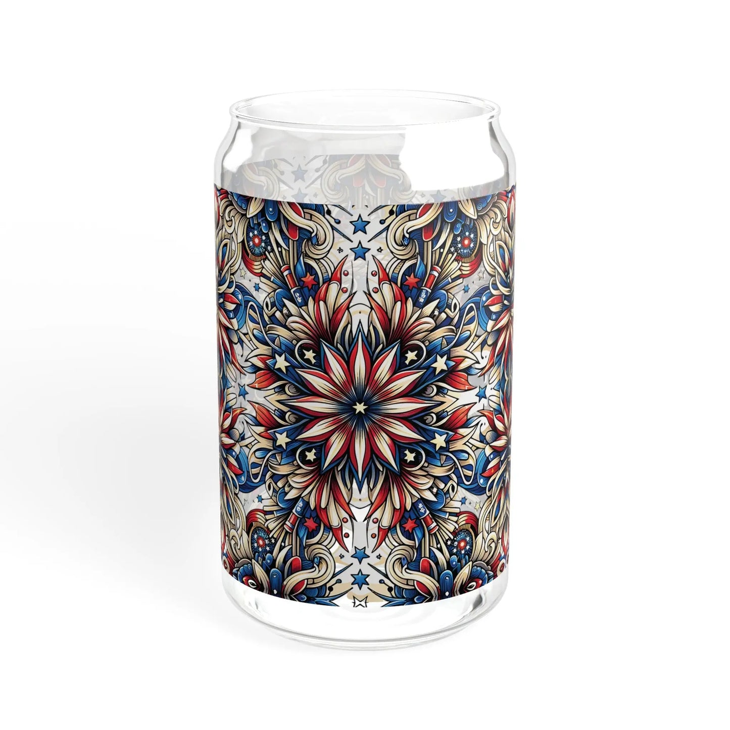 Patriotic Petals Sipper Glass (16oz) -  Thirstique