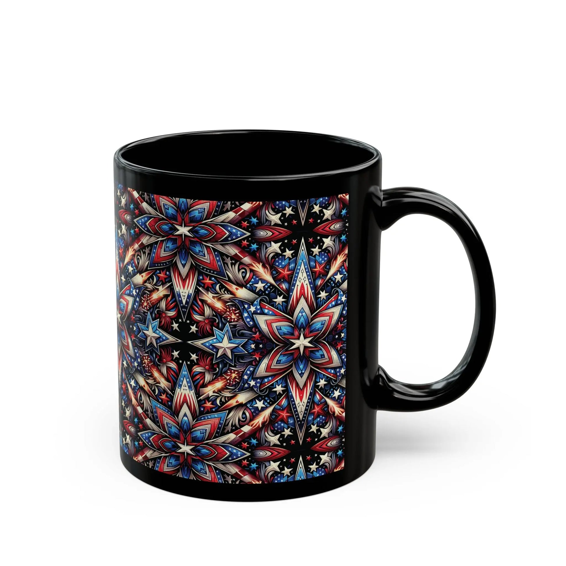 American Dreamcatcher Black Ceramic Mug (11oz, 15oz) -  Thirstique