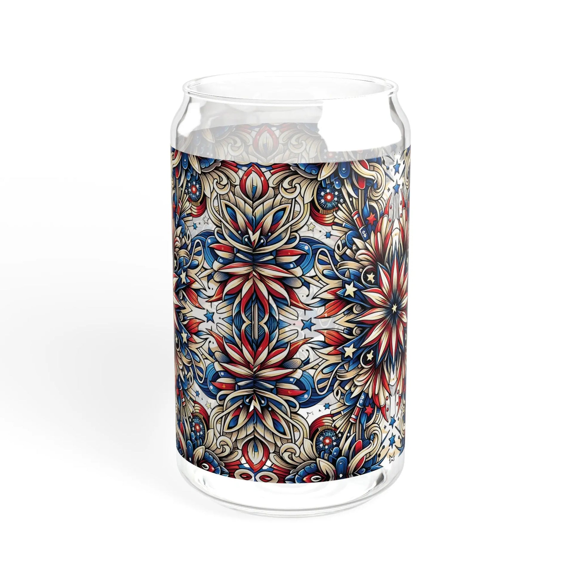 Patriotic Petals Sipper Glass (16oz) -  Thirstique