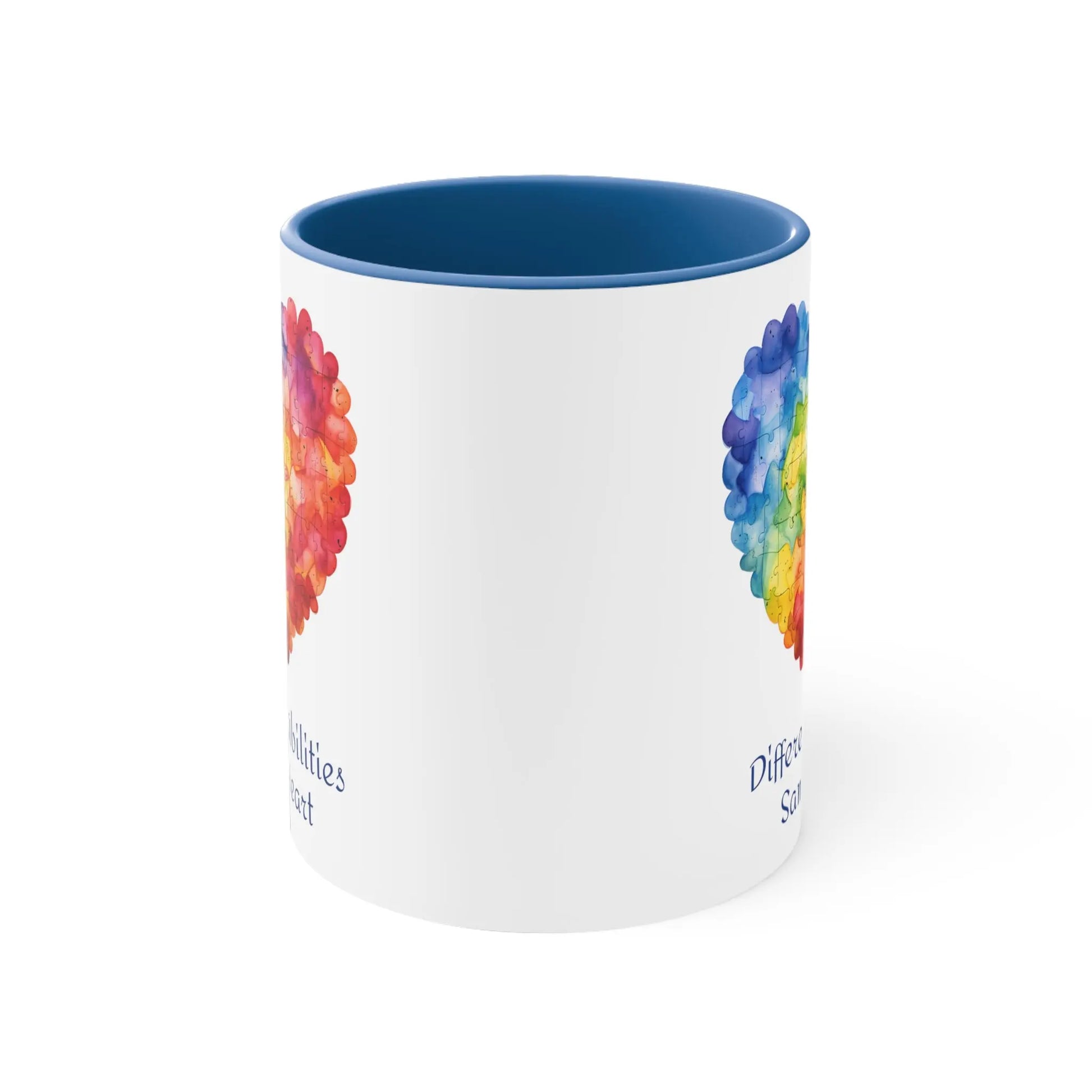 Different Abilities, Same Heart  - Autism Awareness Mug (White with Accent Colour | 11oz) -  Thirstique