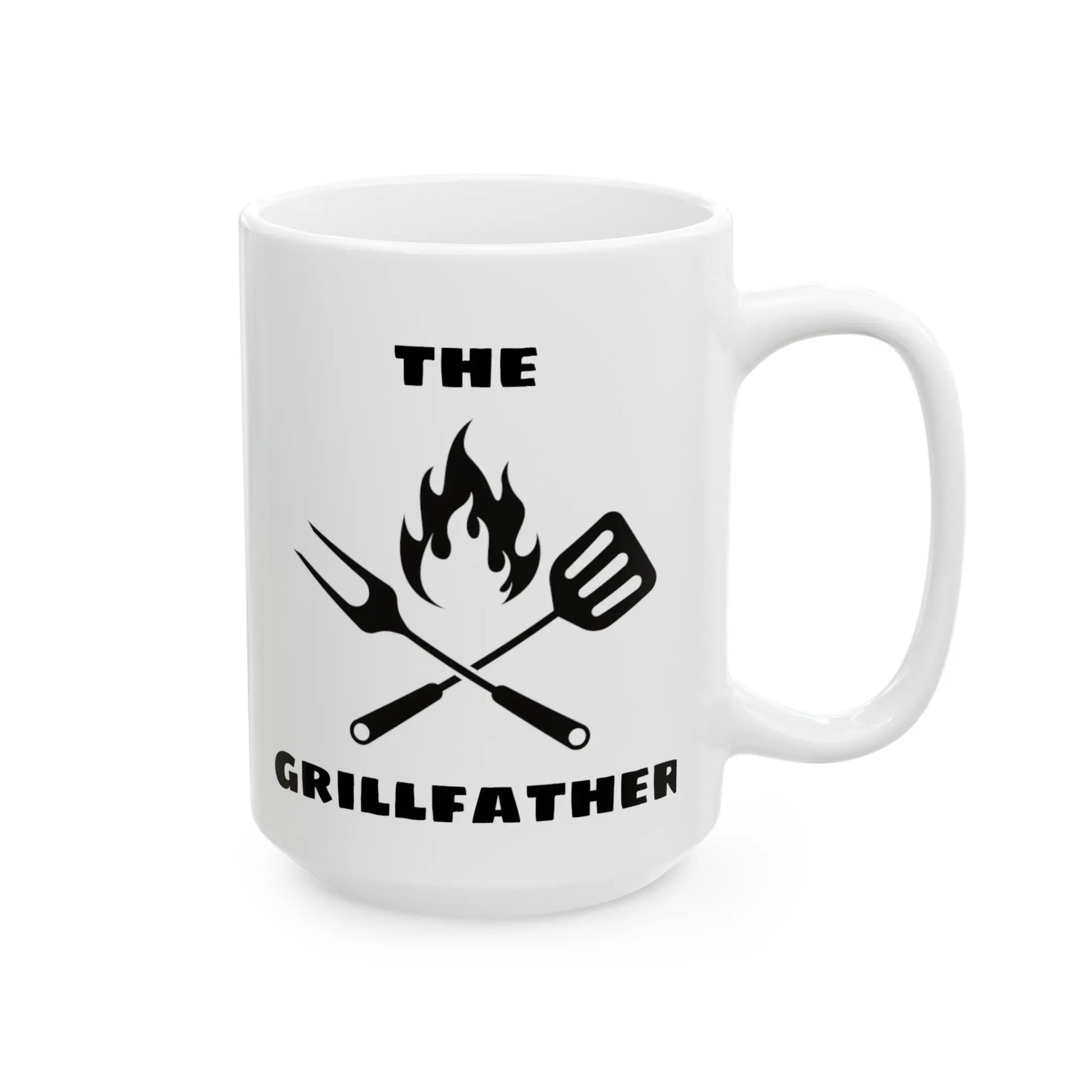 The Grillfather BBQ White Ceramic Mug  (11oz, 15oz) -  Thirstique