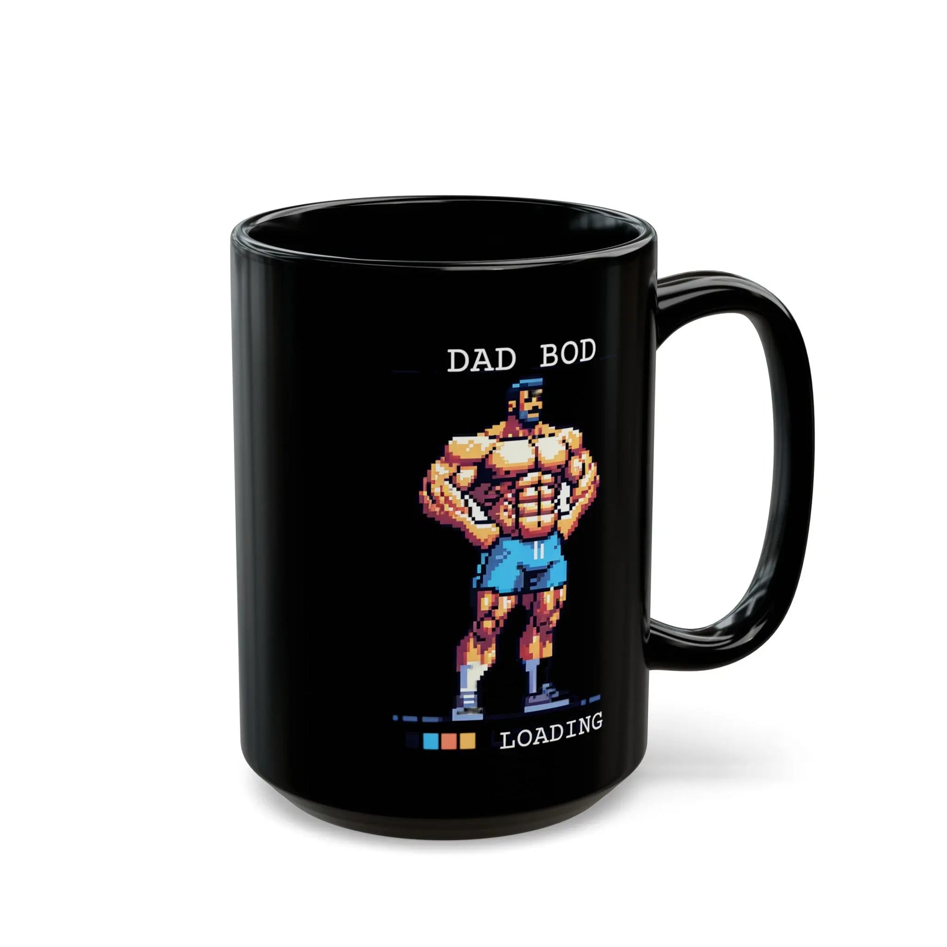 Dad Bod Loading Black Ceramic Mug (11oz, 15oz) -  Thirstique