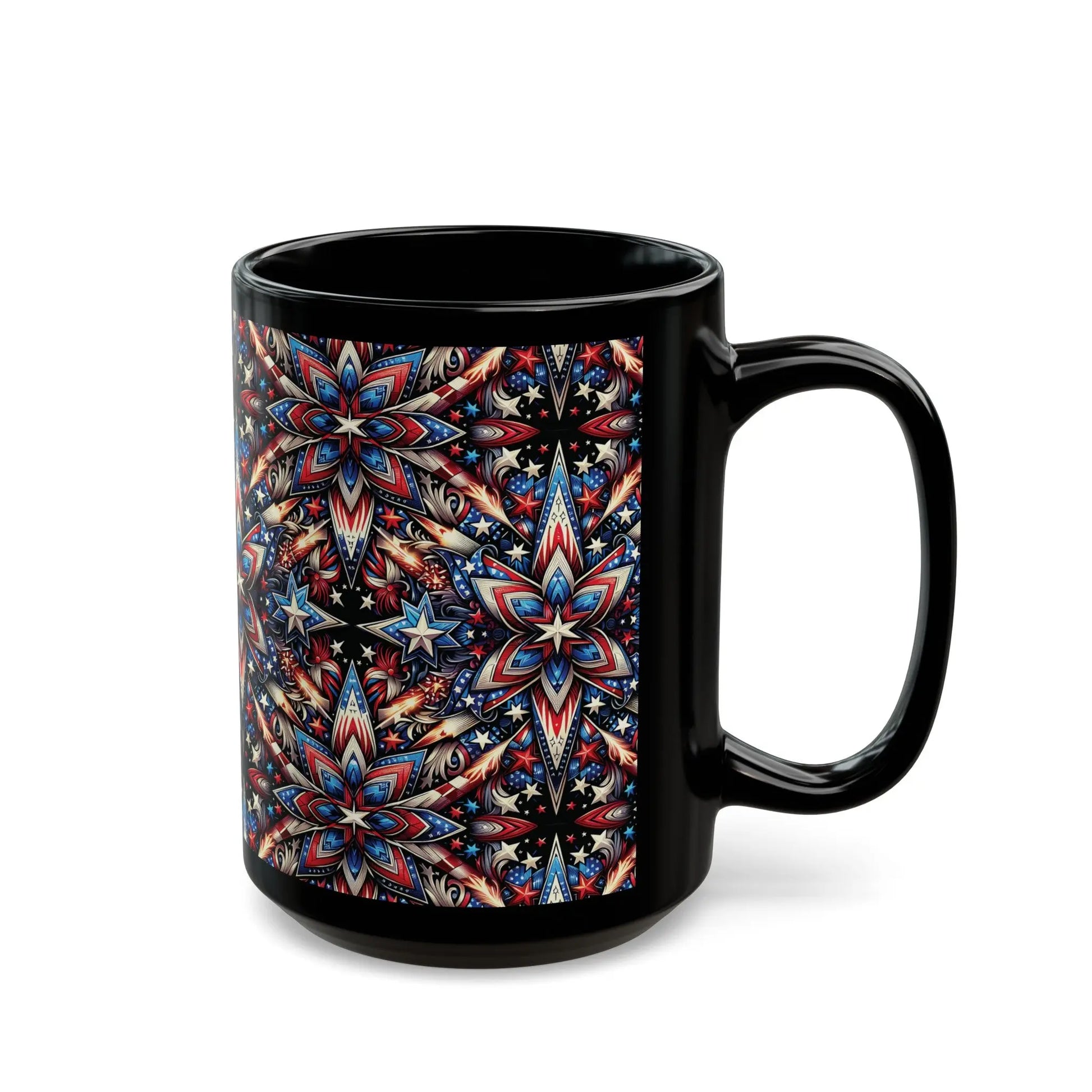 American Dreamcatcher Black Ceramic Mug (11oz, 15oz) -  Thirstique