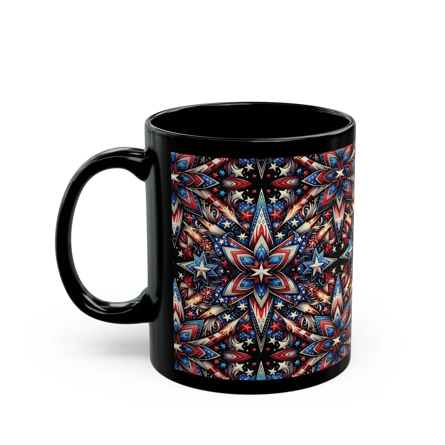 American Dreamcatcher Black Ceramic Mug (11oz, 15oz) -  Thirstique