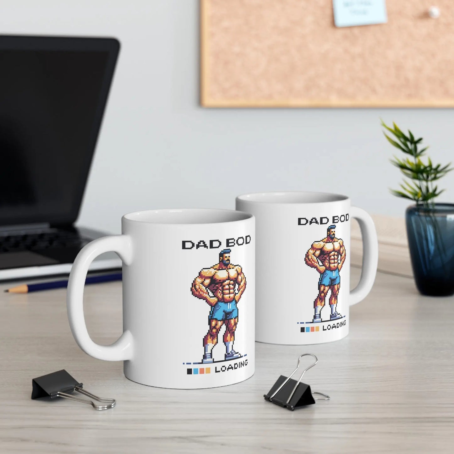 Dad Bod Loading White Ceramic Mug  (11oz, 15oz) -  Thirstique